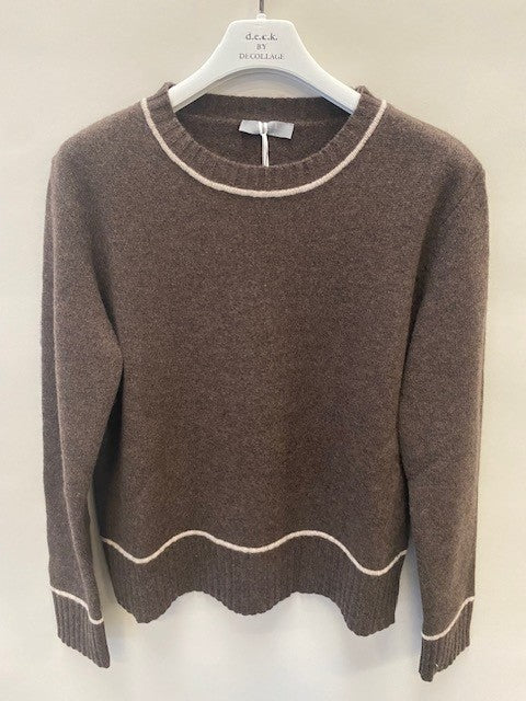 Choko Wool Piping Detail Sweater - 31587