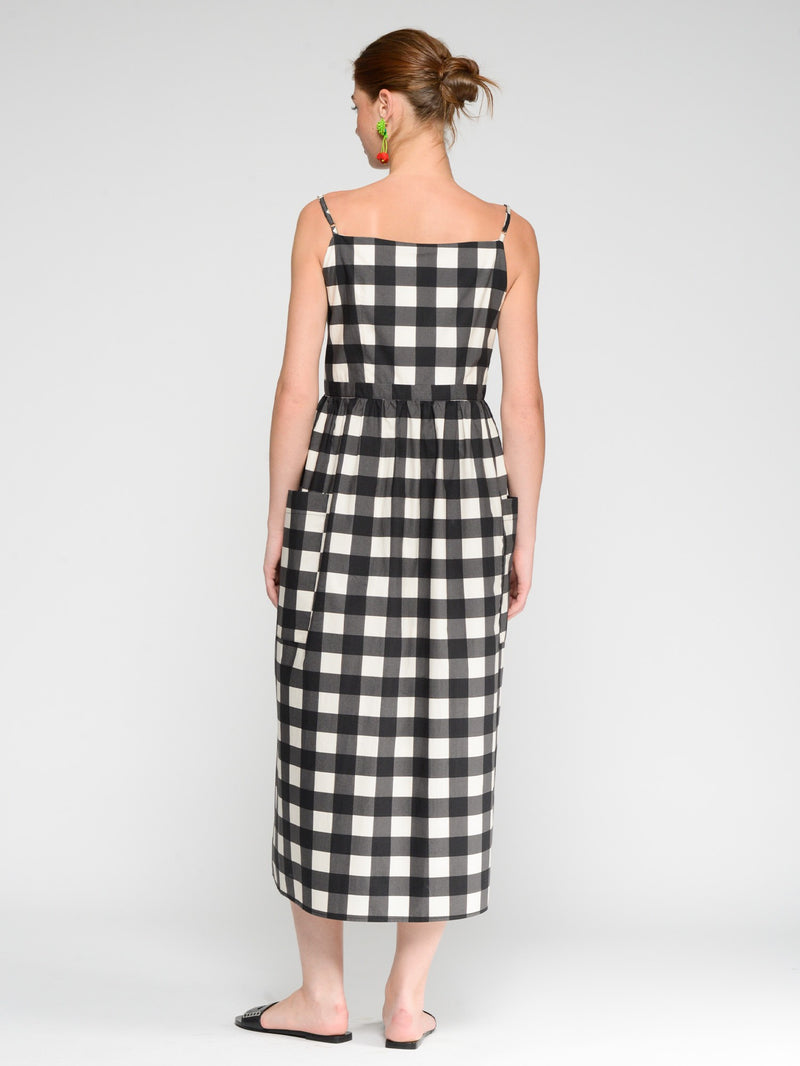 Black & White Gingham Dress - 33338