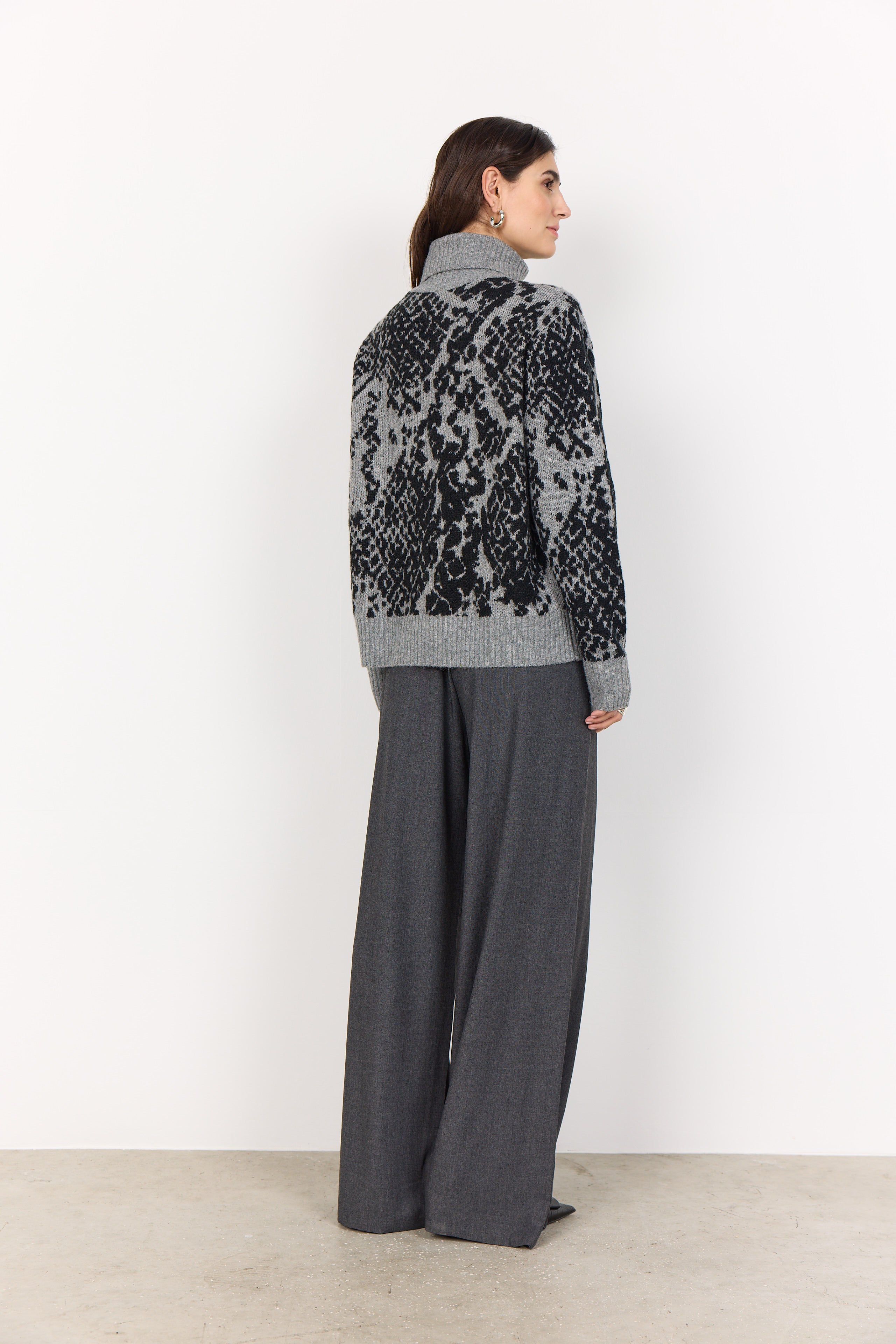 Vendi 2 Grey Abstract Design Pullover - 33690