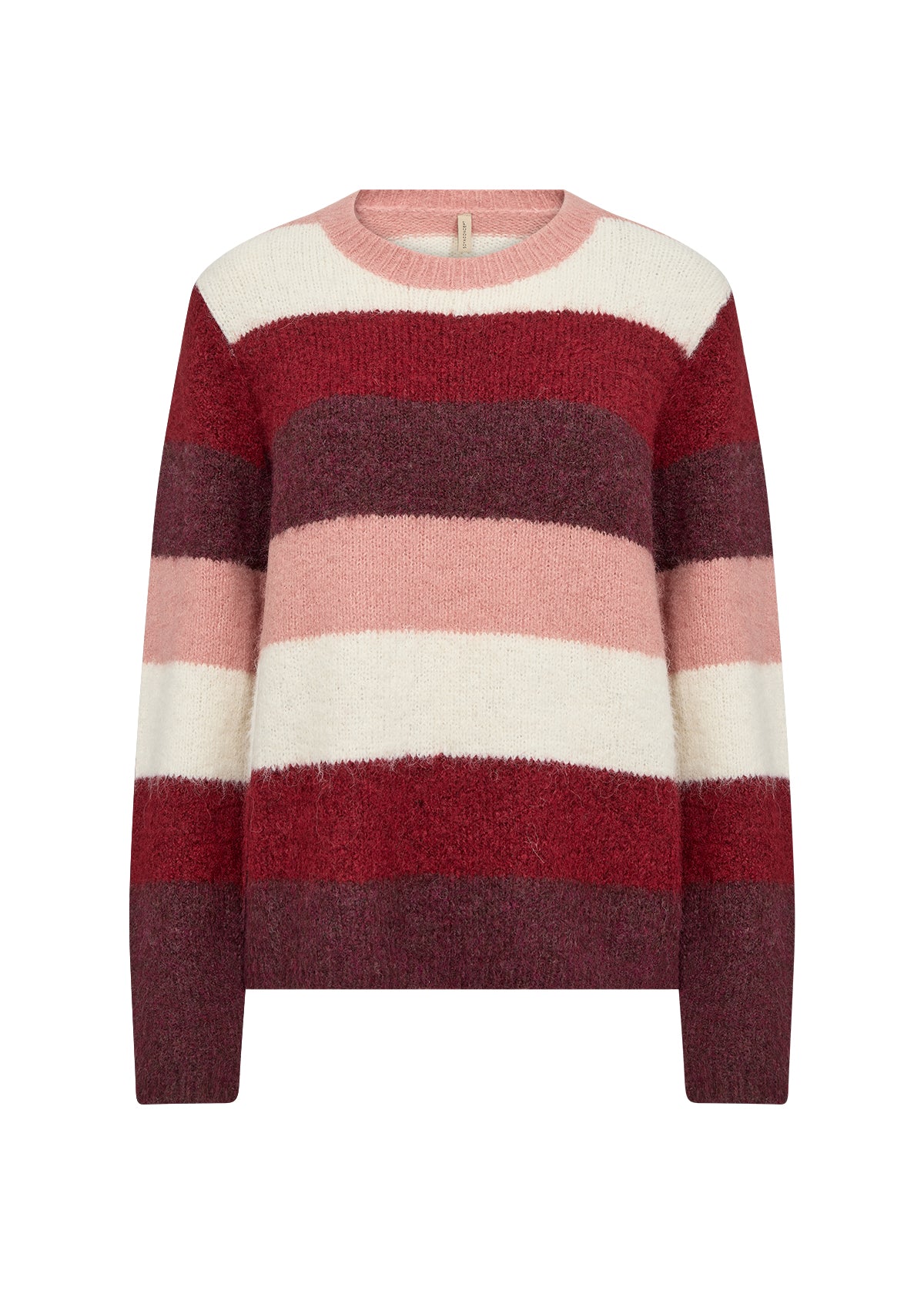 Ilene 3 Dark Red Stripe Sweater - 33709