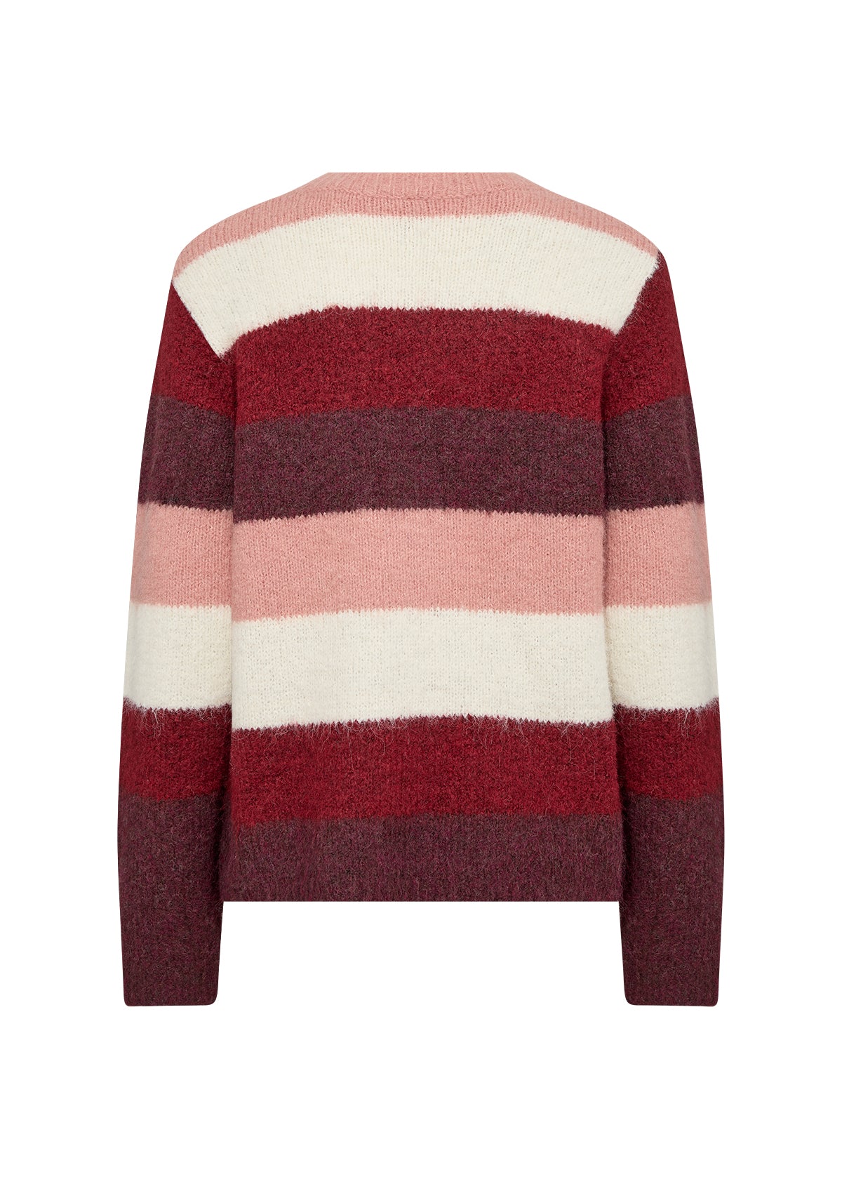 Ilene 3 Dark Red Stripe Sweater - 33709