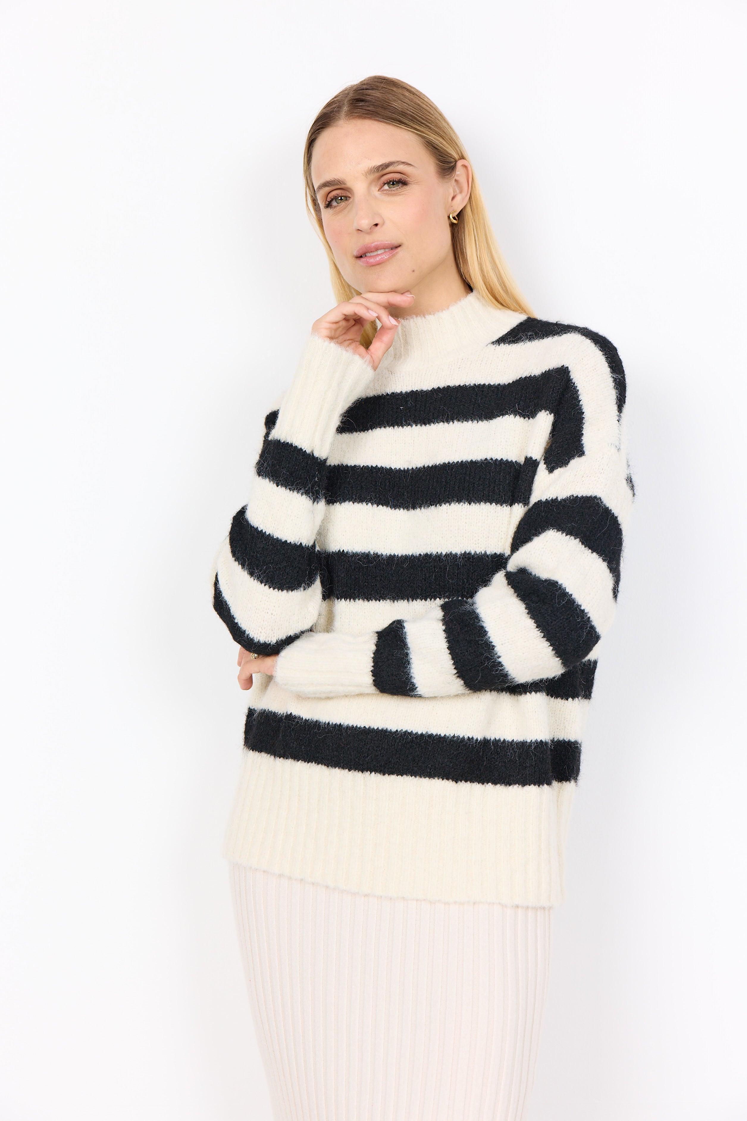 Ilene 4 Black Stripe Sweater - 33710