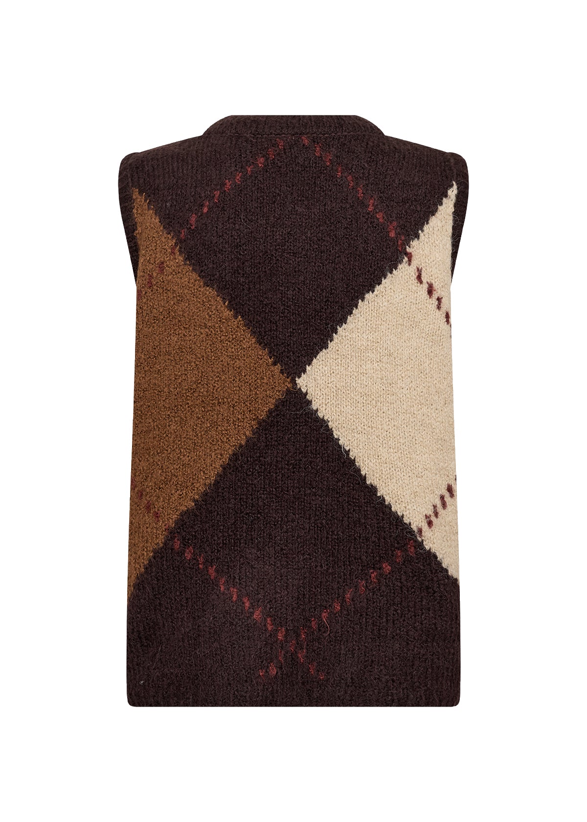 Hacer 1 Chocolate Plum Argyle Waistcoat - 33864