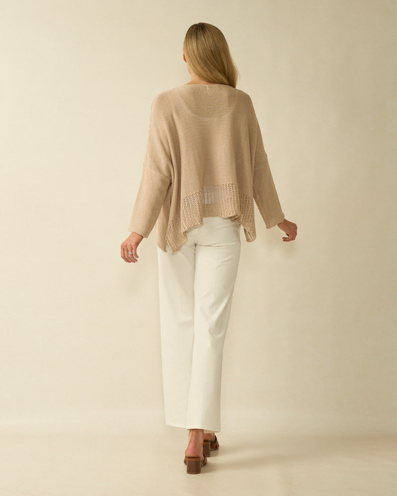 Beige Layer Knit - 3741