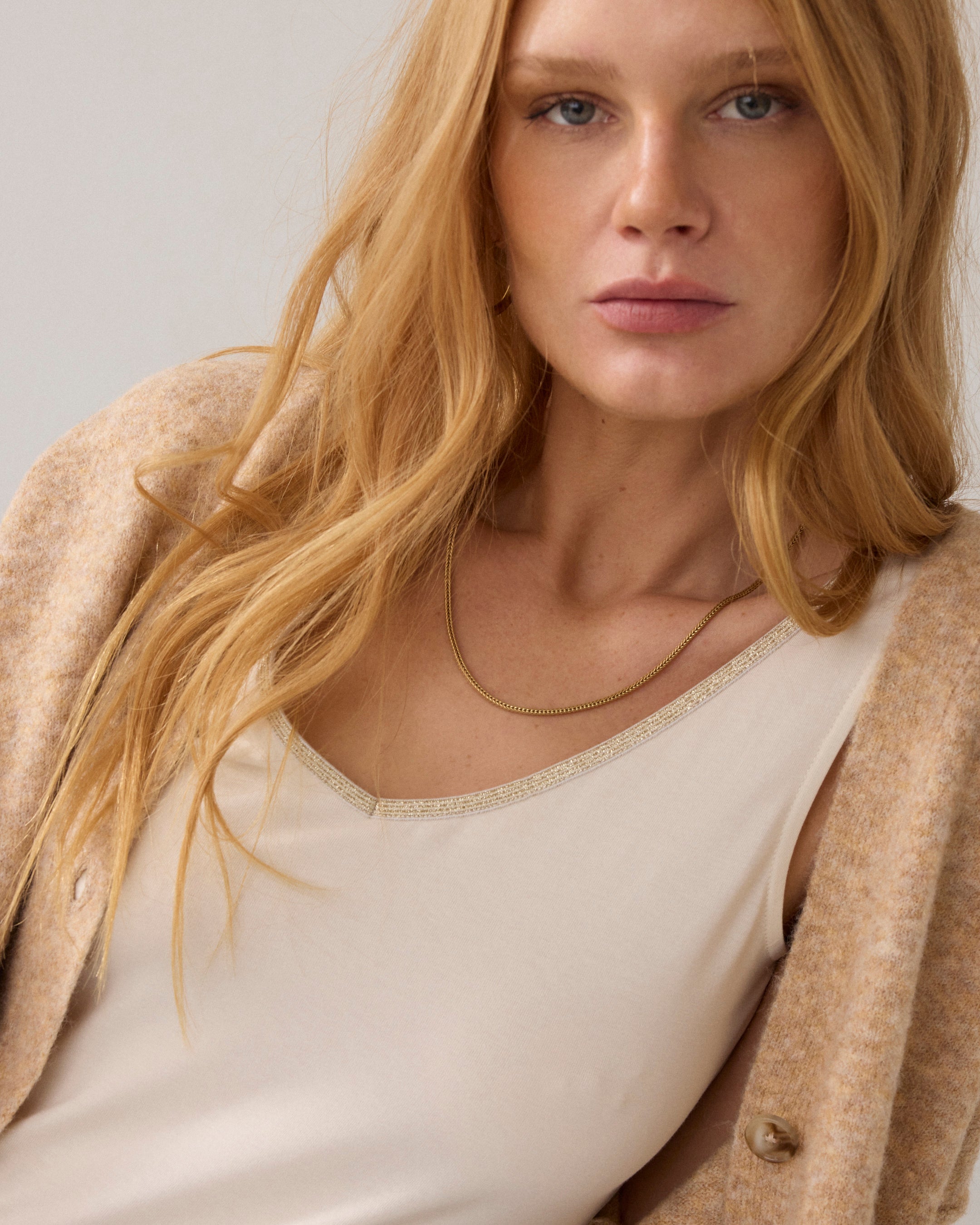 Ivory Sleeveless Top - 3S5244