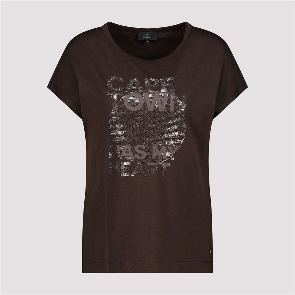 Dark Chocolate Jewelled T-Shirt - 410156