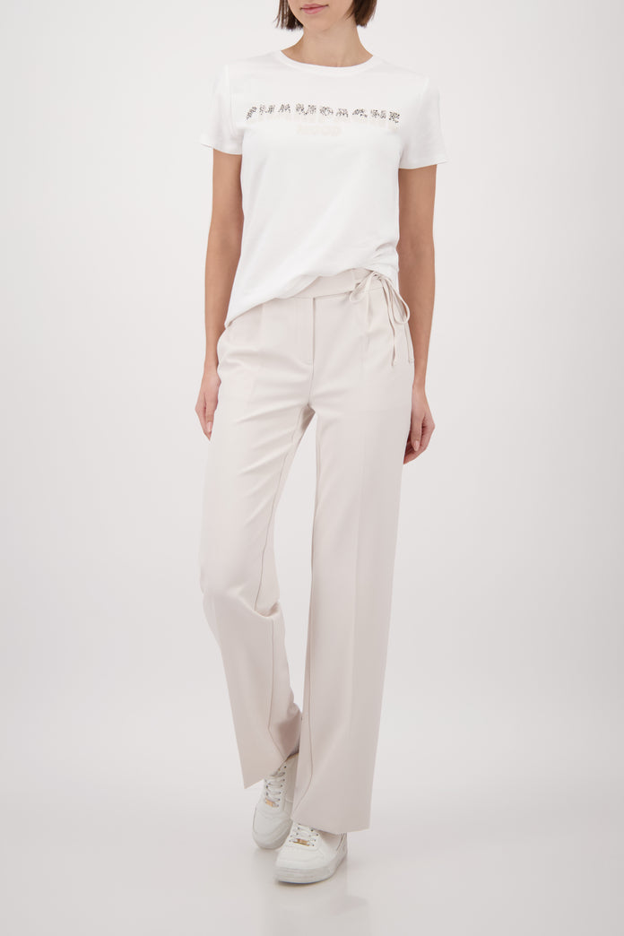 Off White Logo Print Top - 410196