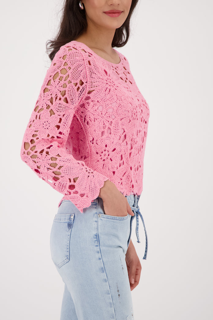 Spring Flower Lace Sweater - 410237