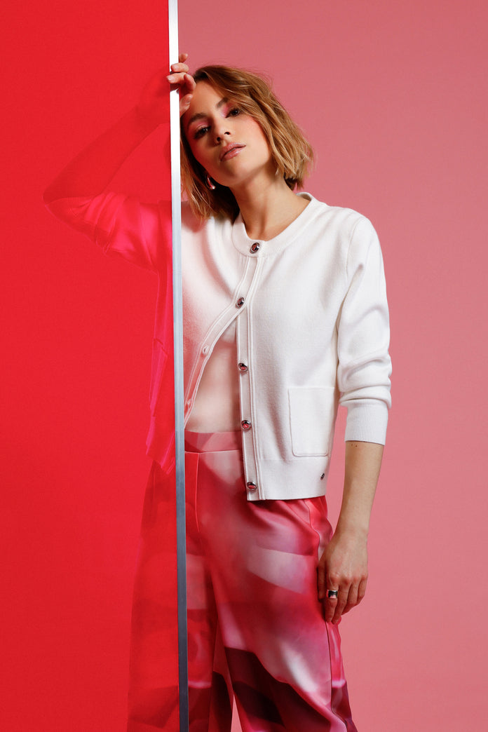 Off White Cardigan - 410308