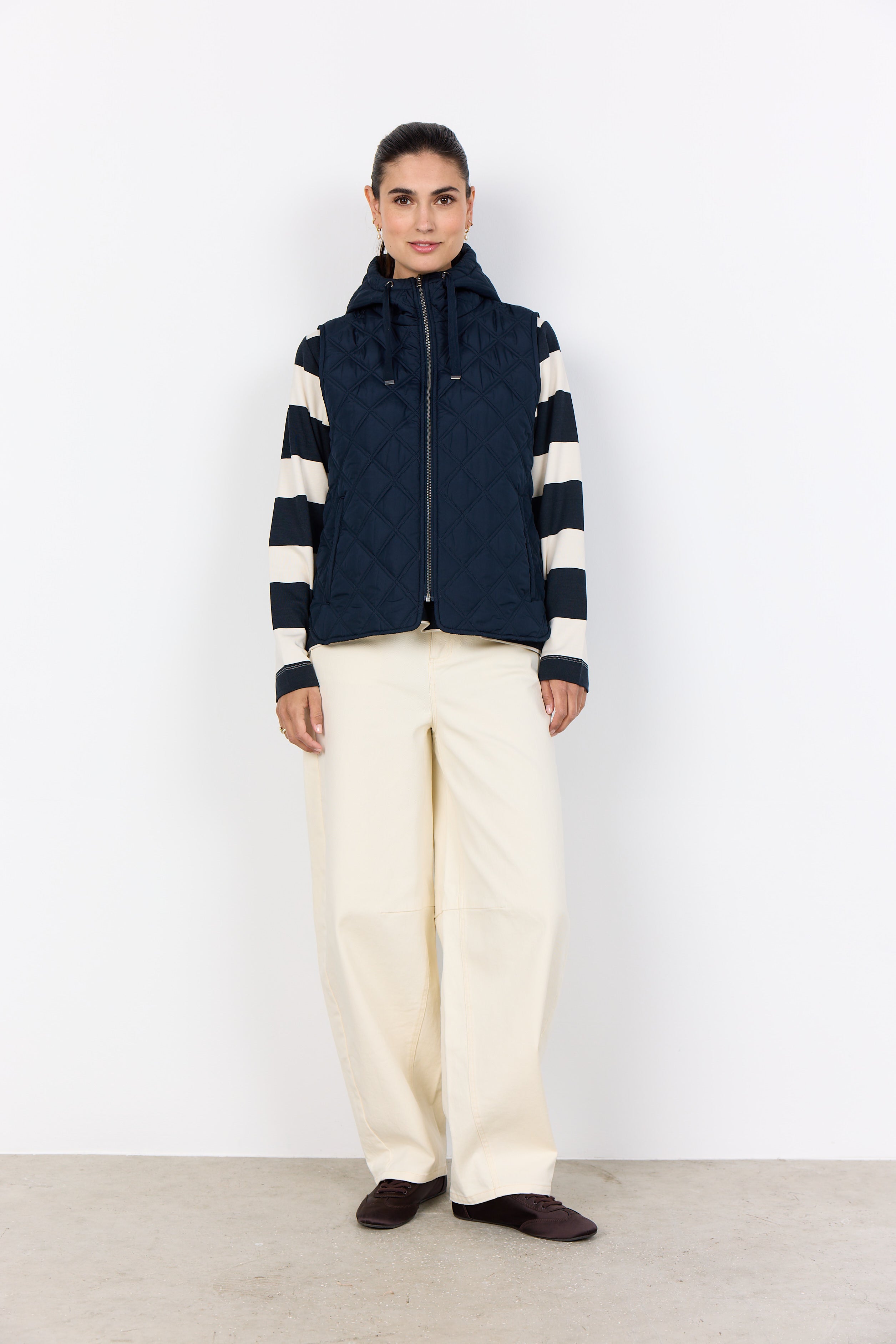 Fenya 77 Navy Quilt Gilet - 41516