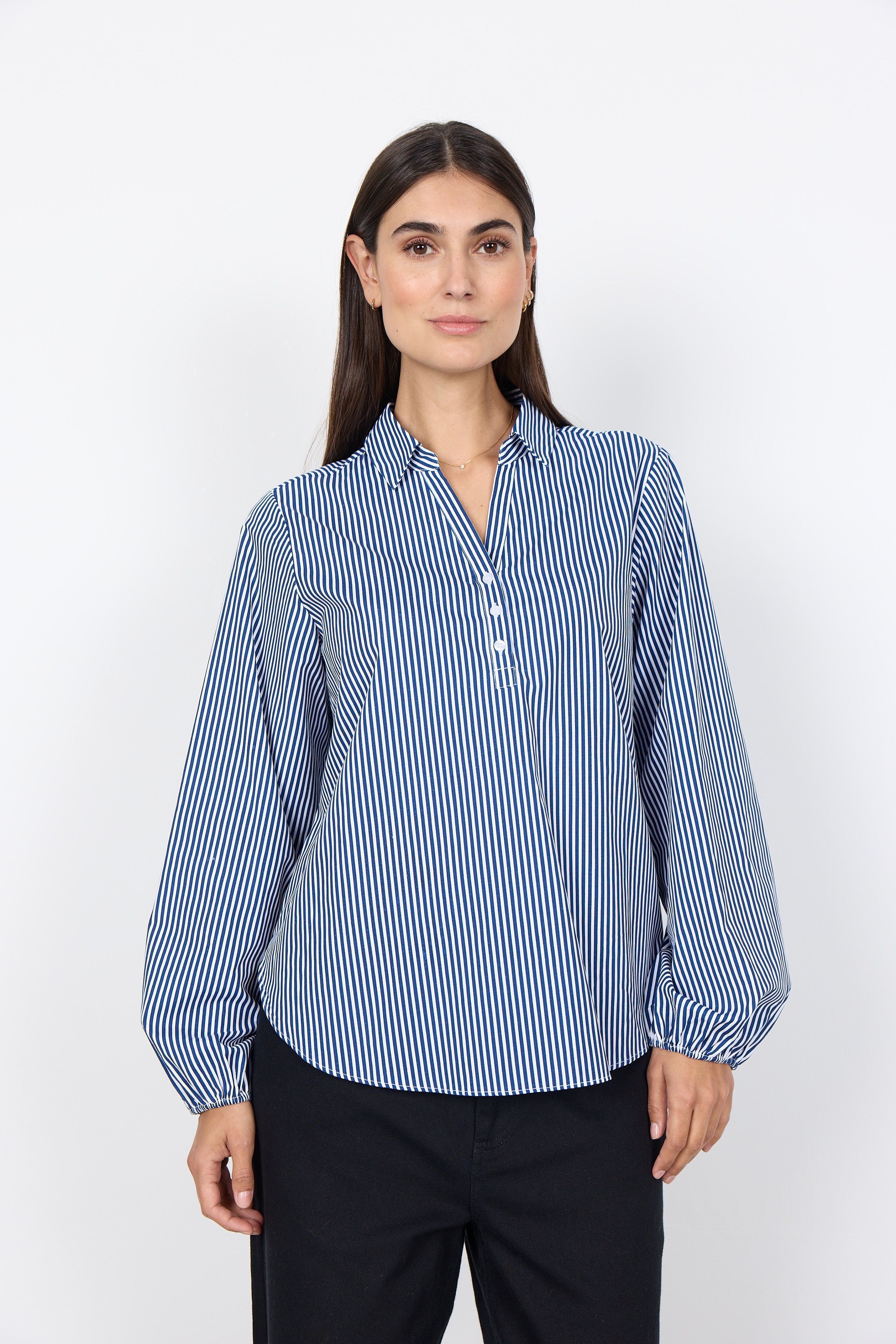Belinda 1 Navy Stripe Shirt - 41556