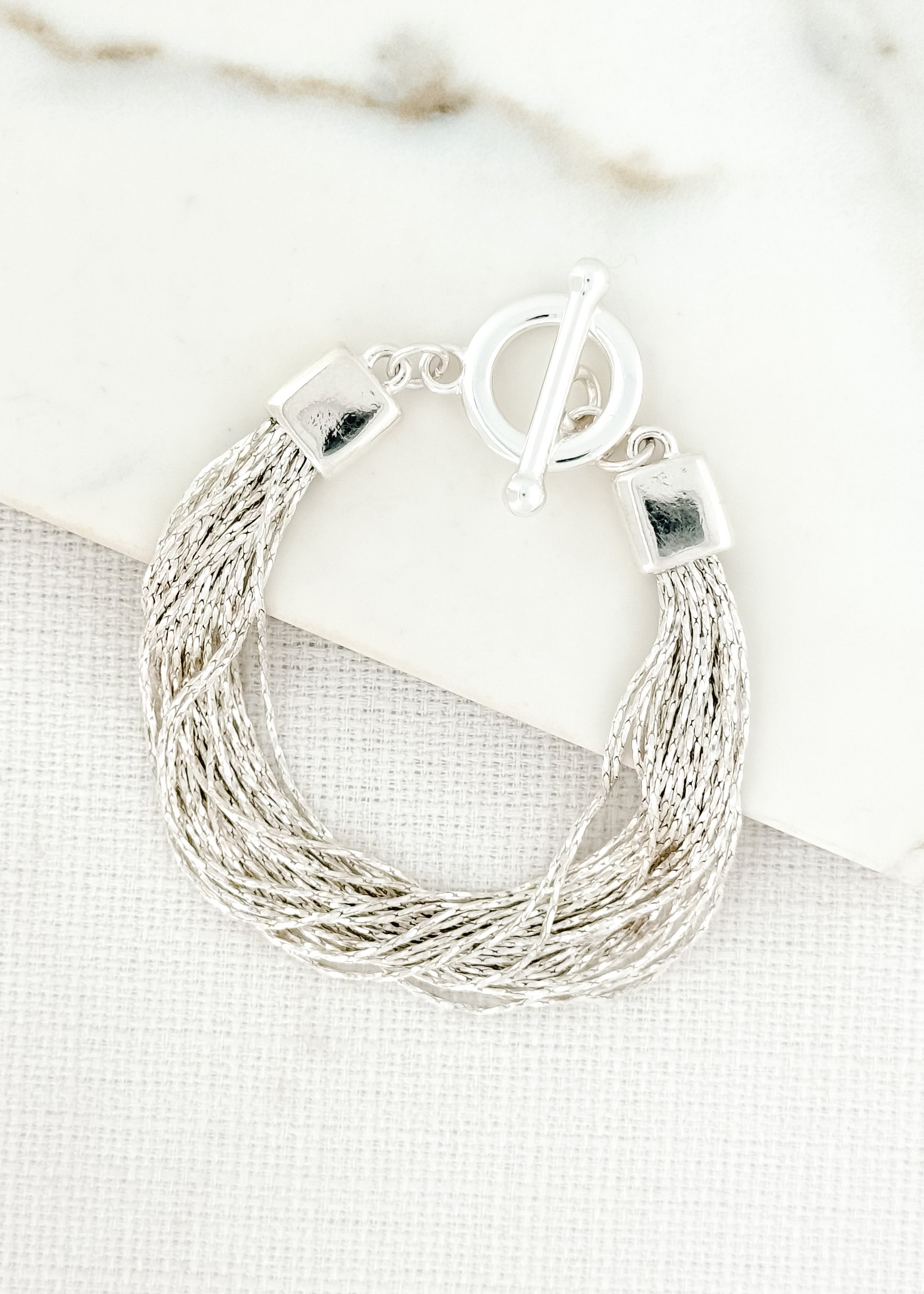 Silver Multi Strand Bracelet - 4331