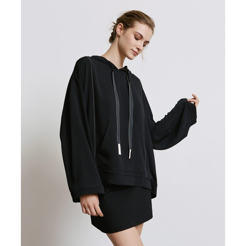 Hooded Drawstring Top - 44 2003 163