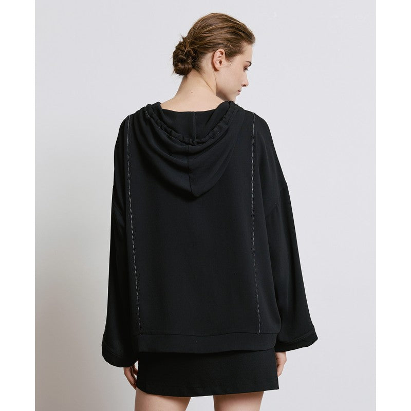 Hooded Drawstring Top - 44 2003 163