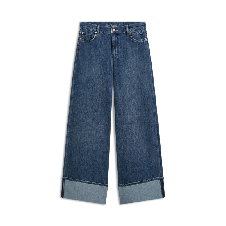 Wide Leg Denim Jeans - 4s3010