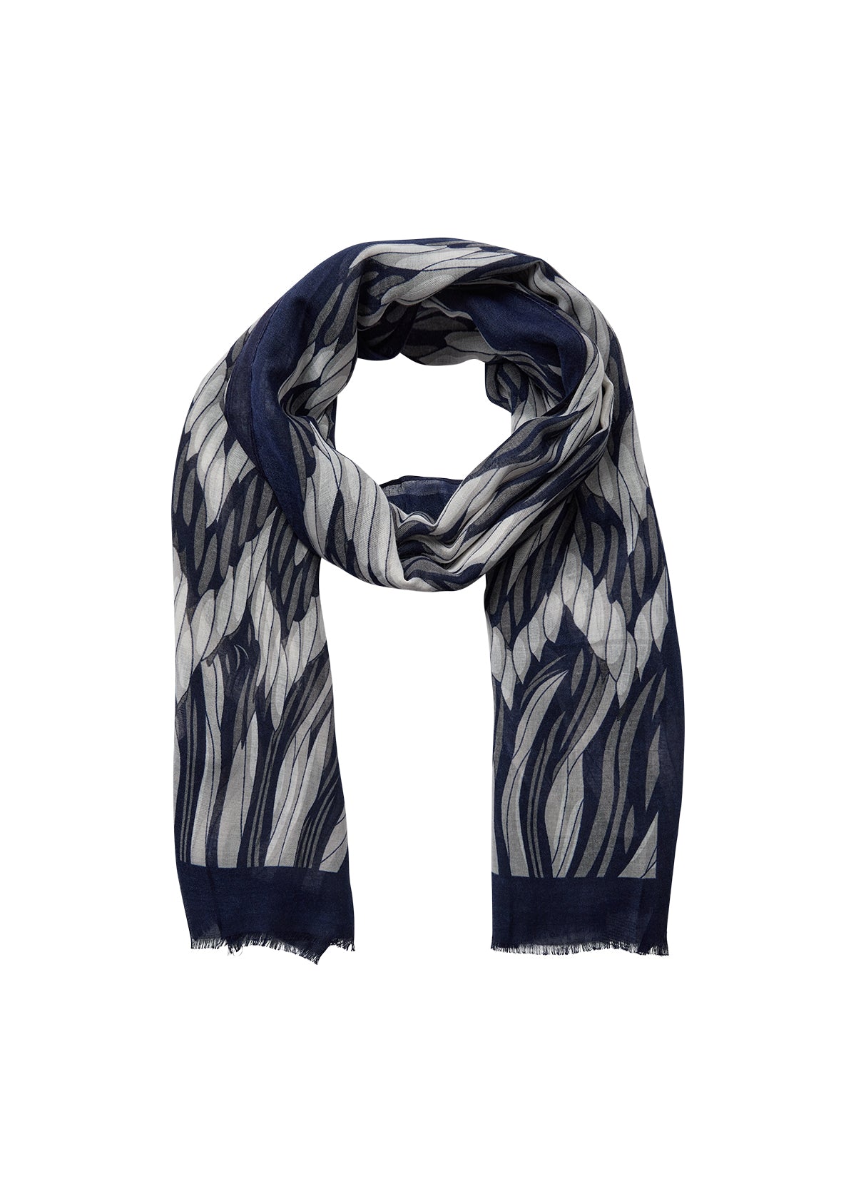 Idamarie 1 Blue Iris Print Scarf - 51316