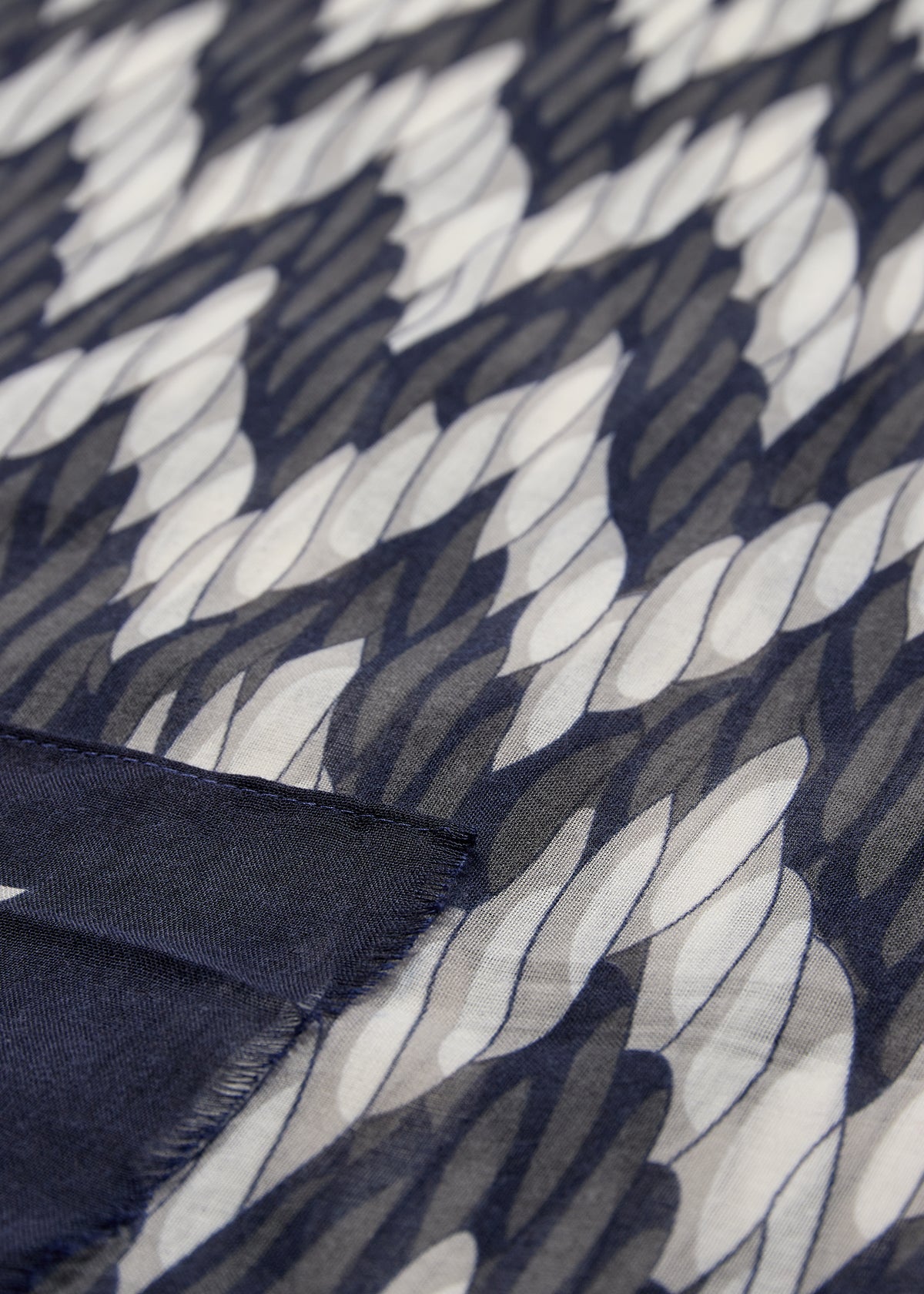 Idamarie 1 Blue Iris Print Scarf - 51316