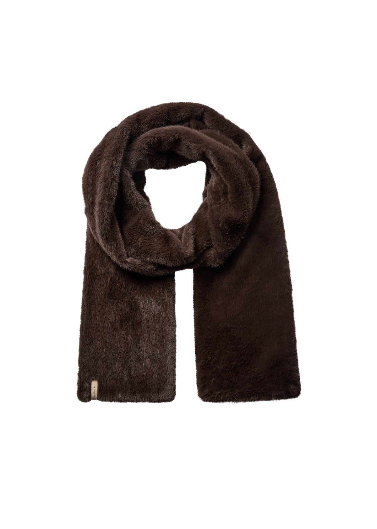 Vendla 2 Chocolate Plum Faux Fur Scarf - 51443