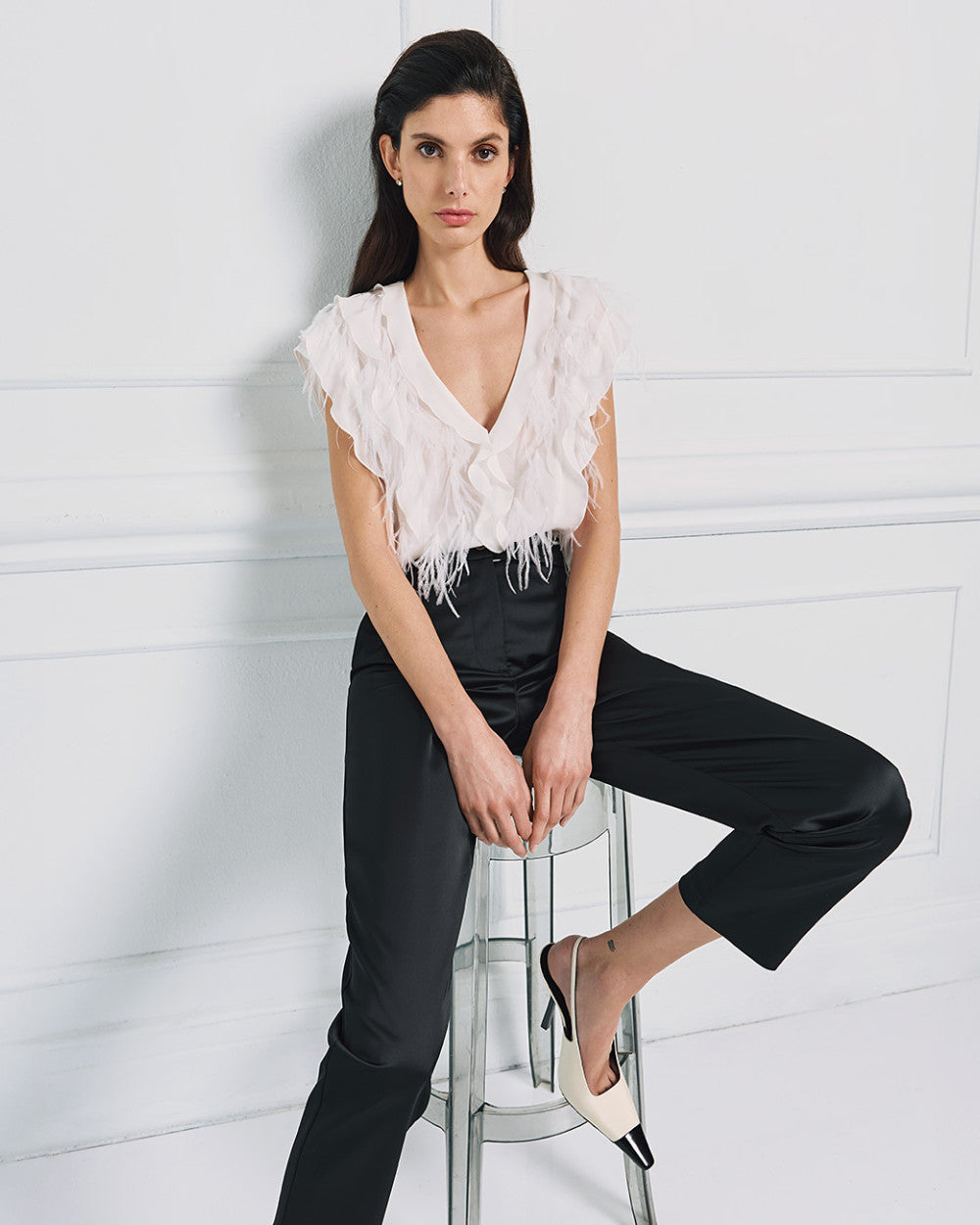 Off White Blouse - 53-2112