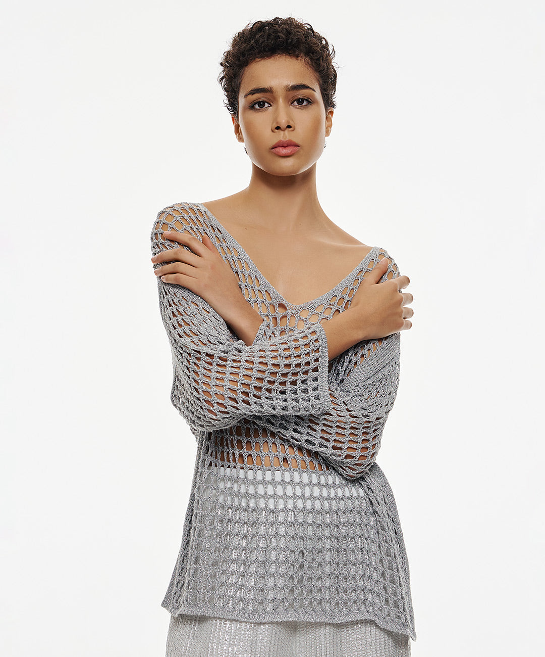 Silver Blouse - 53-8006