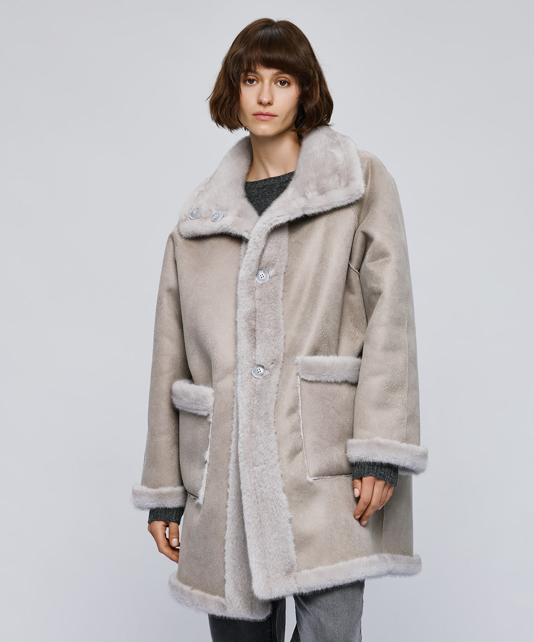 Grey Reversible Coat - 54-9143