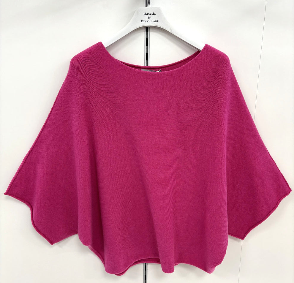 Fuchsia Batwing Knit - 57702
