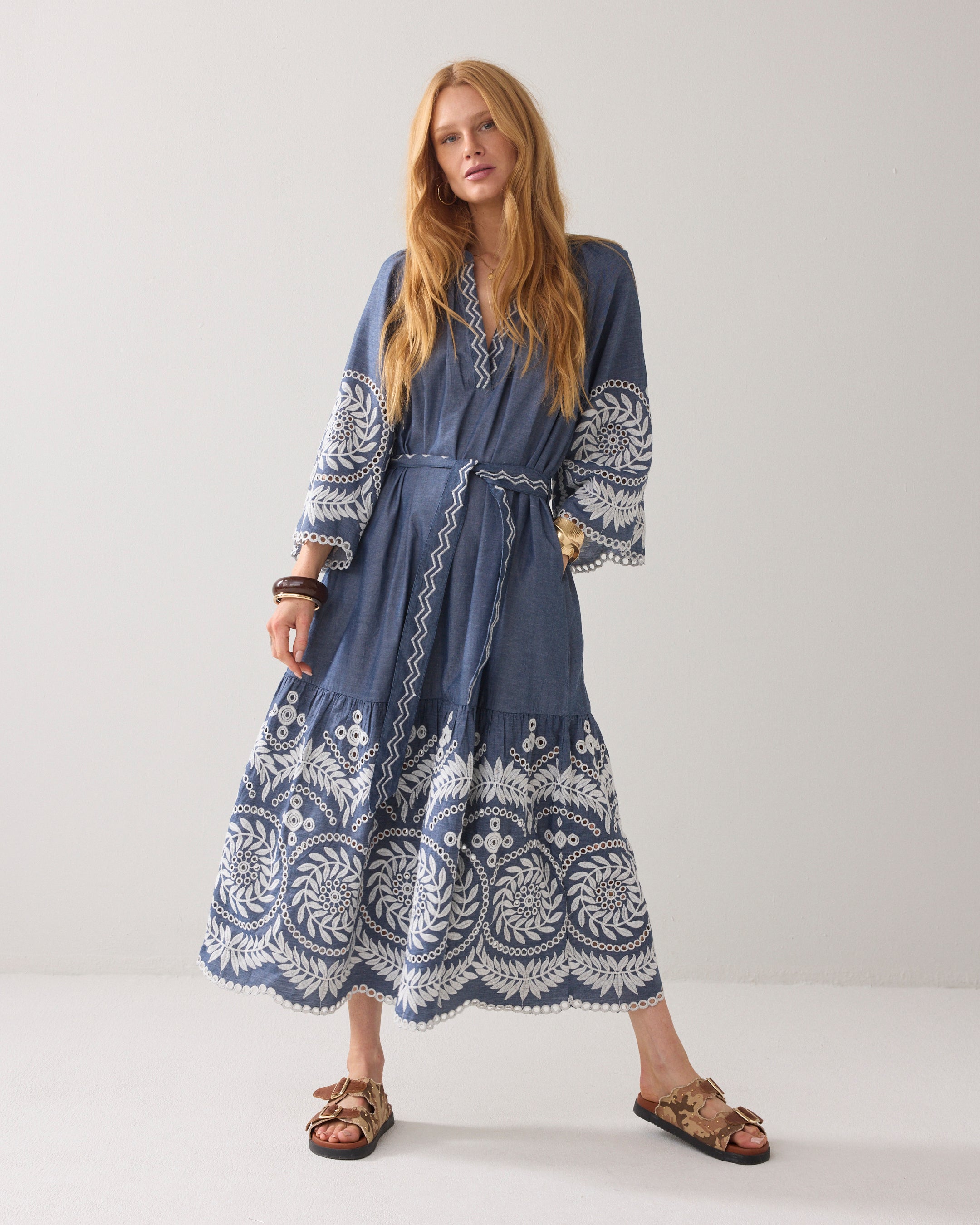 Indigo Chambray Dress - 5S1639