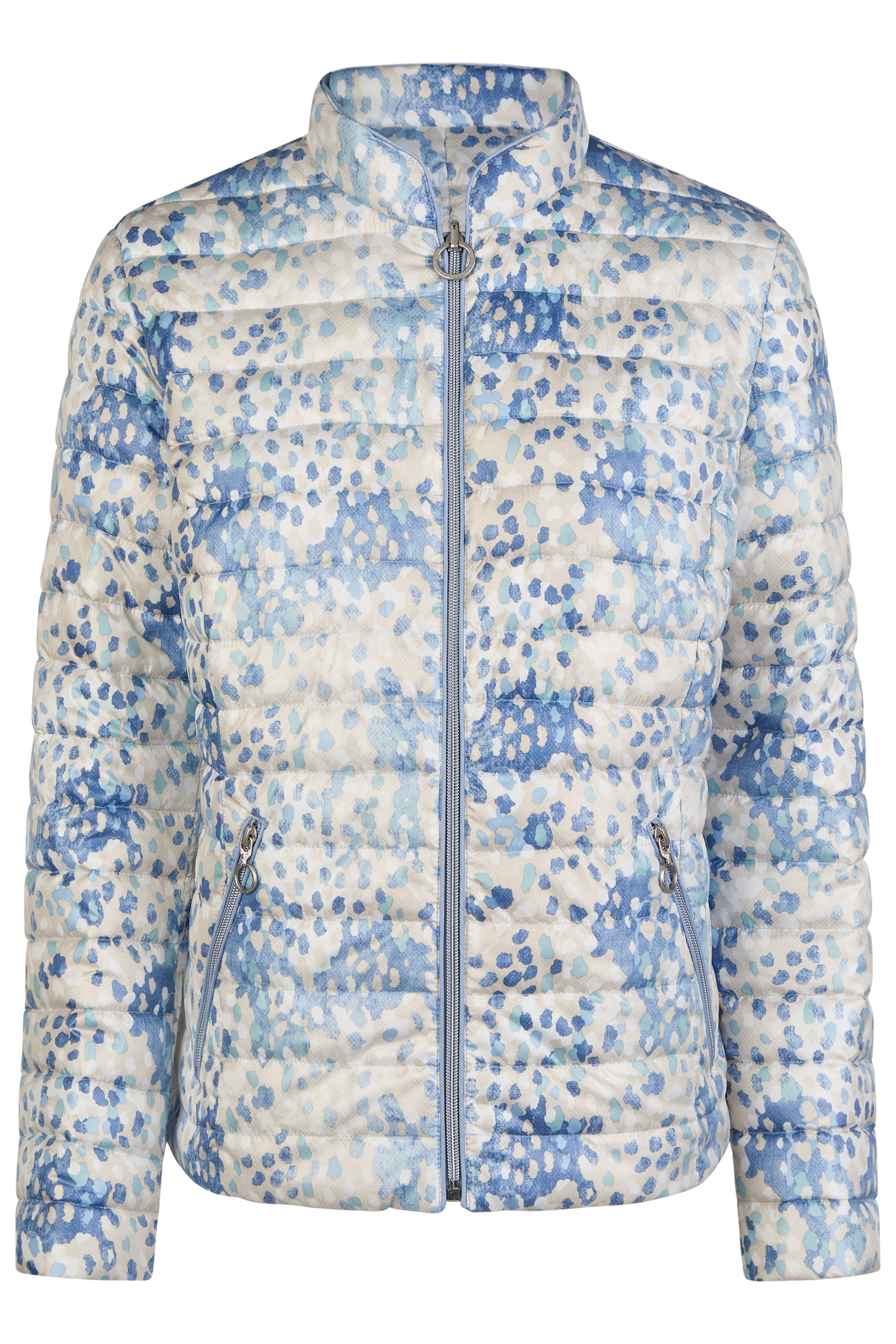 Blue Print Padded Jacket - 7067