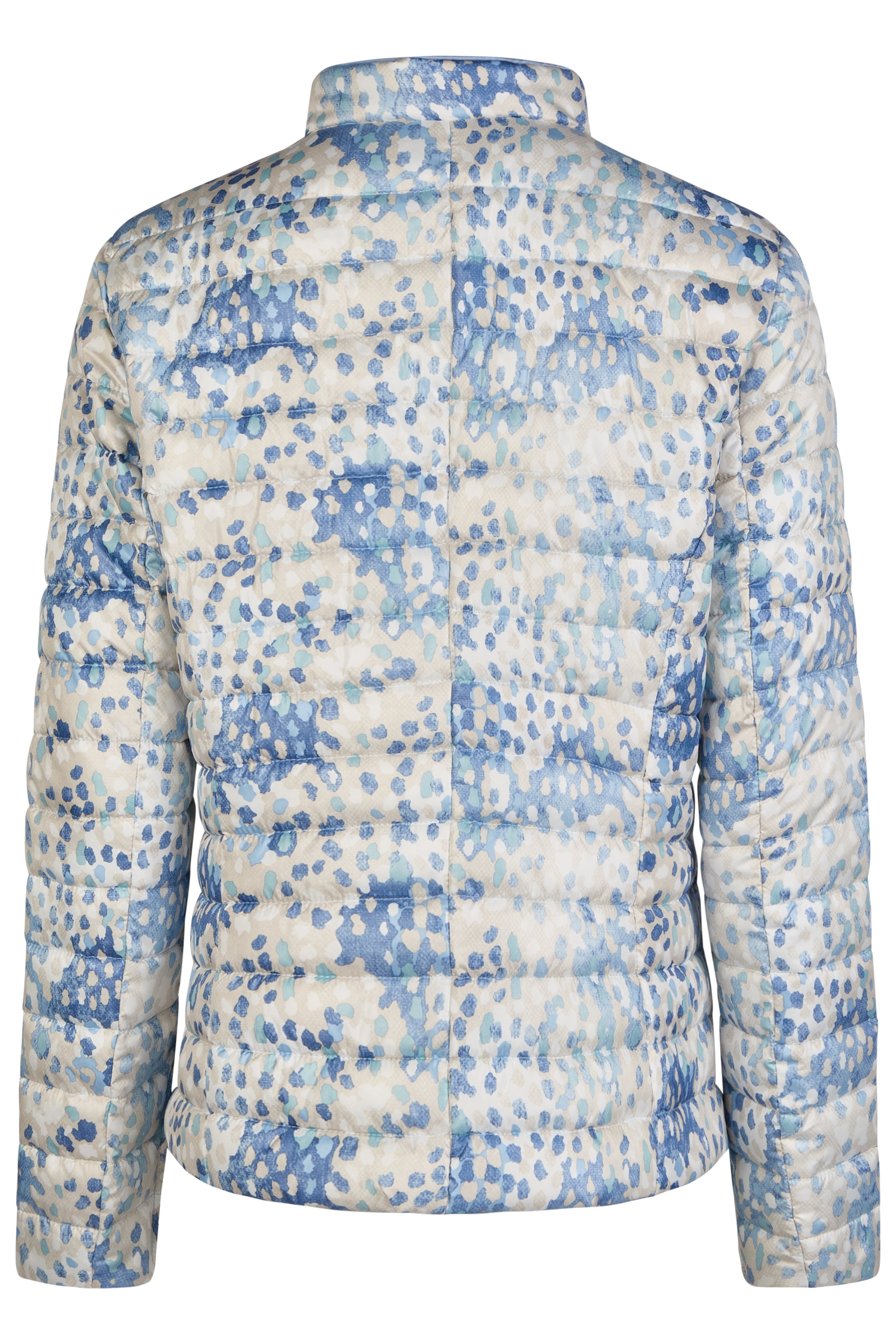 Blue Print Padded Jacket - 7067