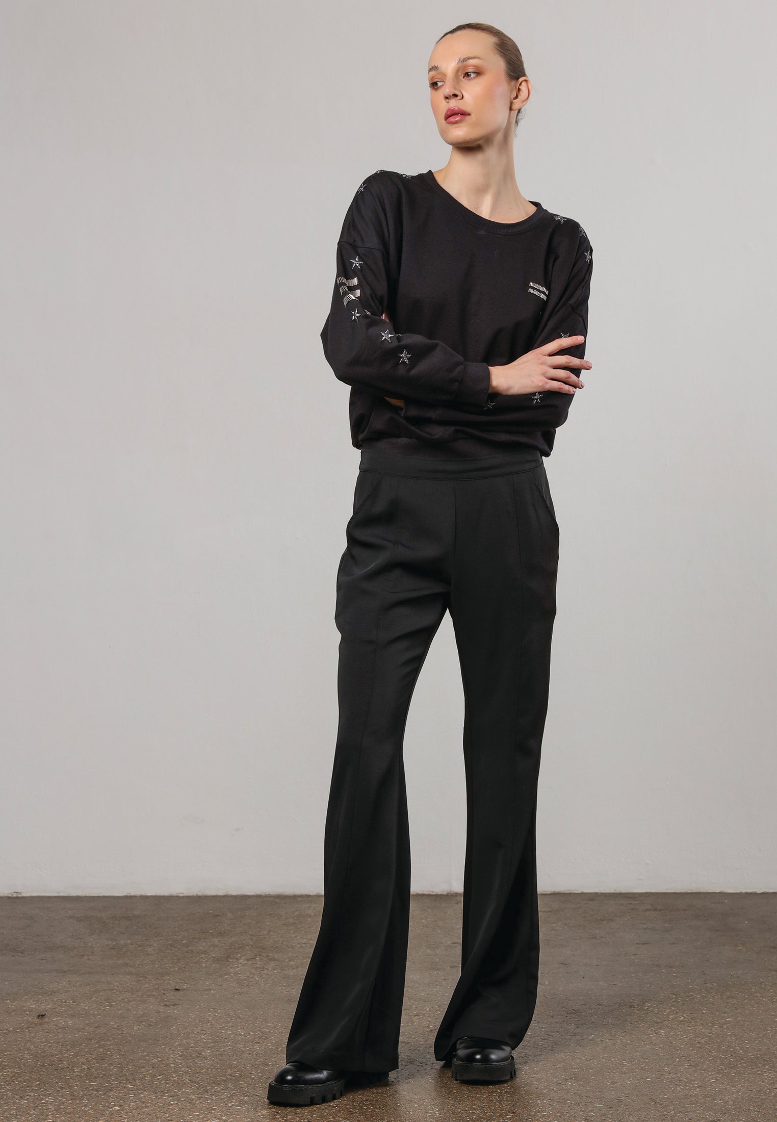Flux Flare Trousers - Black