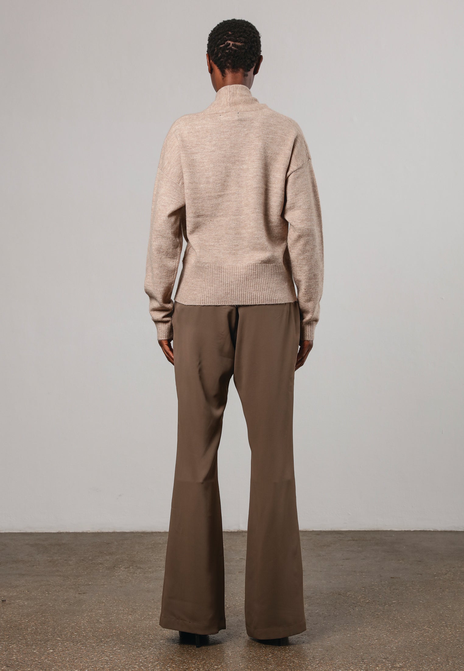 Flux Flare Trousers - Chestnut