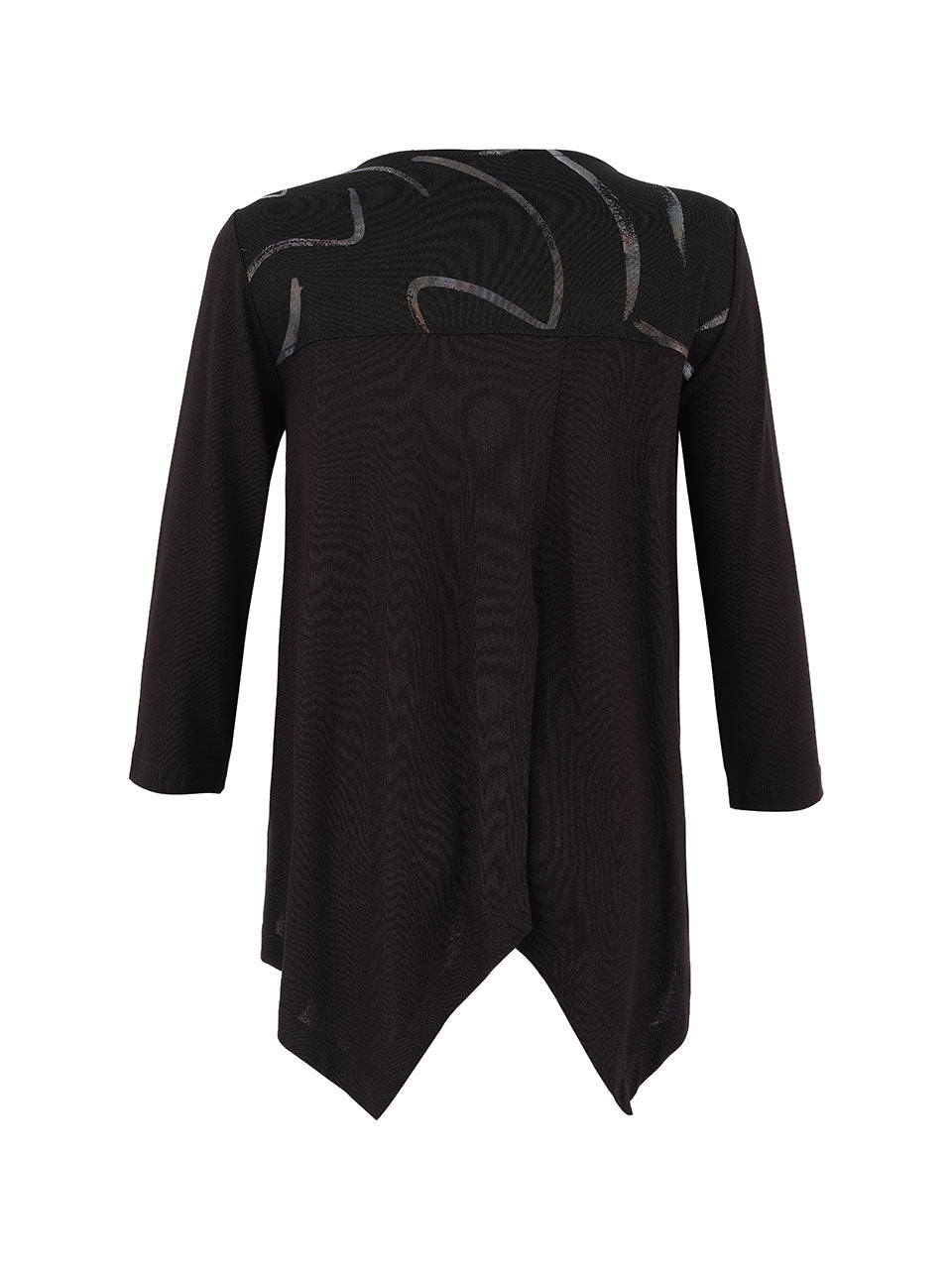 Black Print Top - 75121
