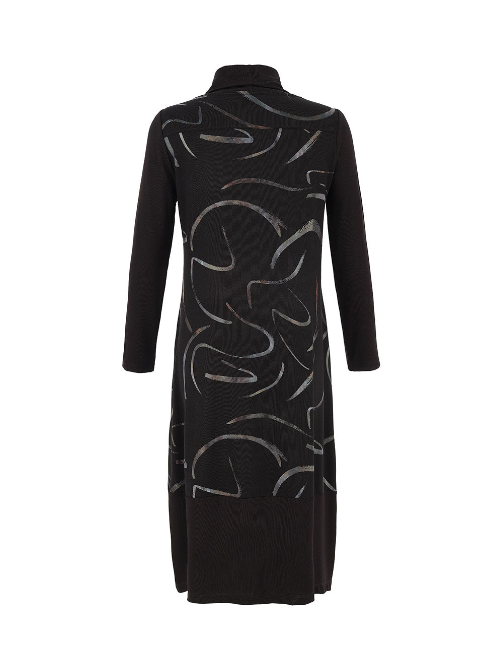 Black Print Dress - 75124