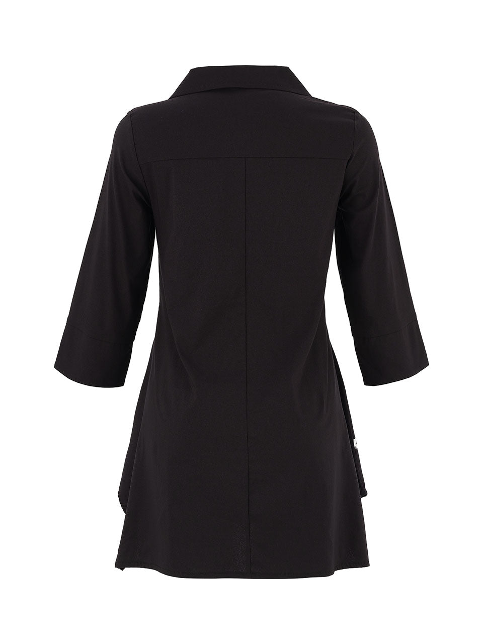Black Long Line Shirt - 75125