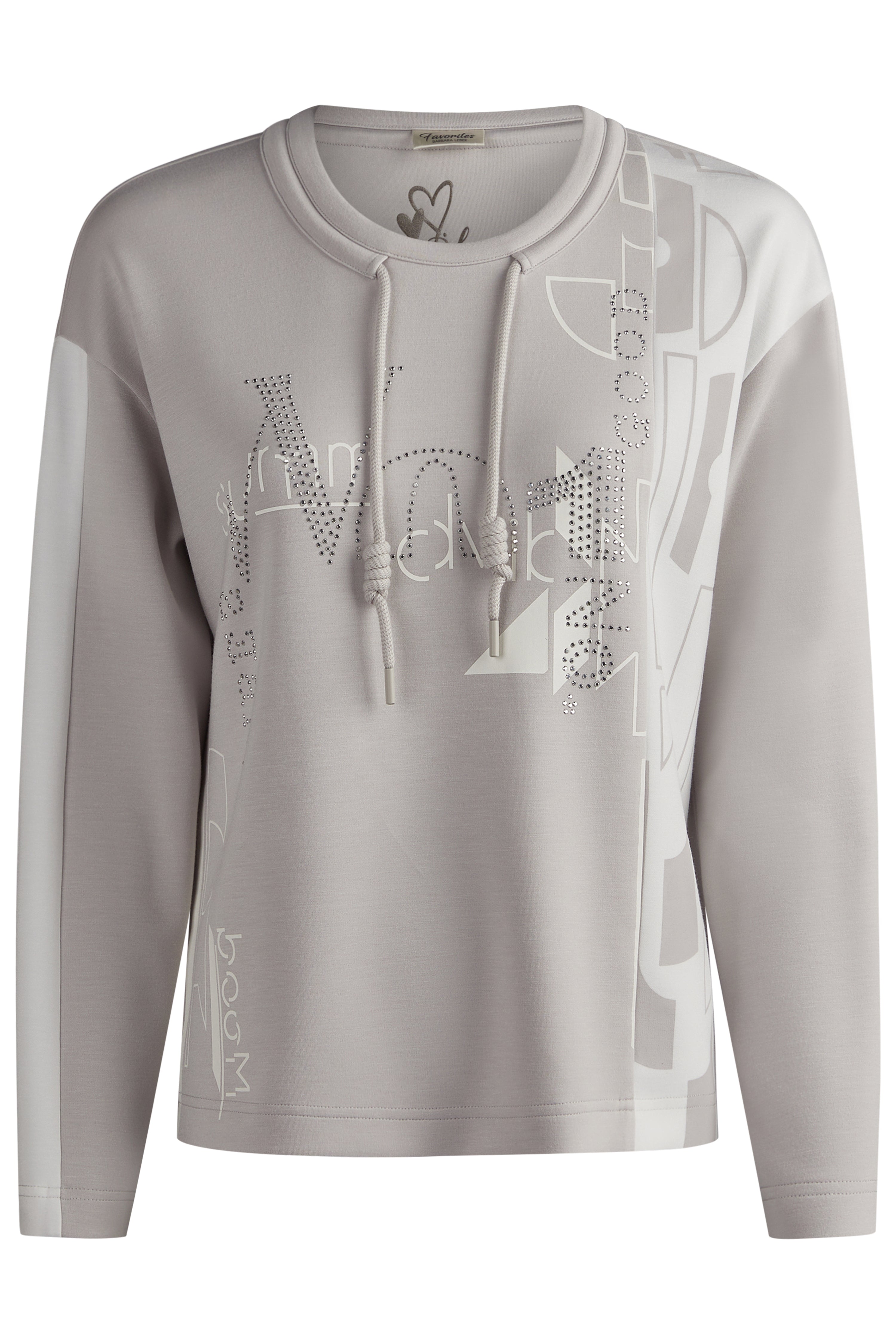 Stone Drawstring Sweatshirt - 7523