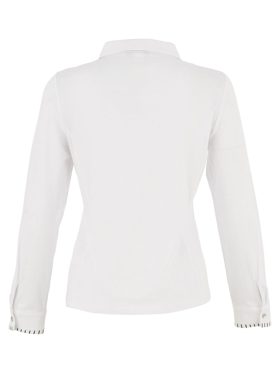 White Front Print Shirt - 75643