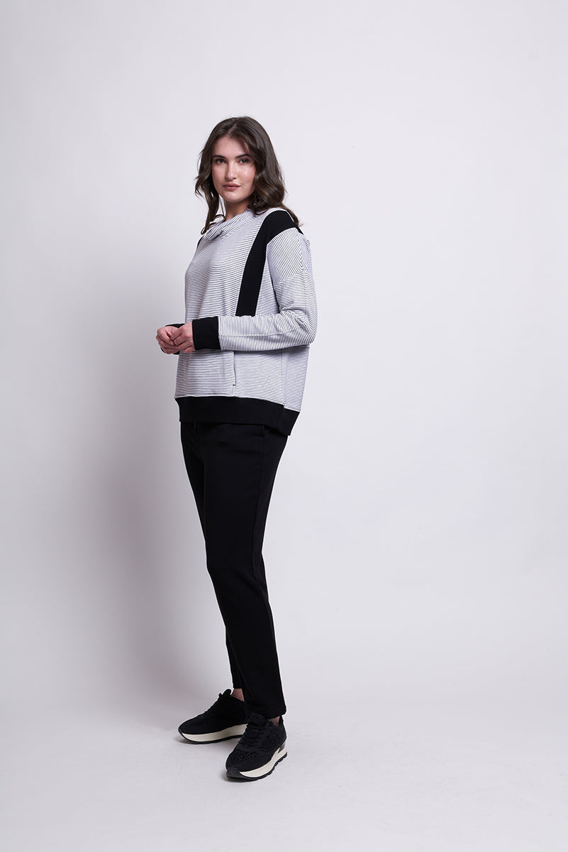 Two Easy Stripe Sweater - 7603