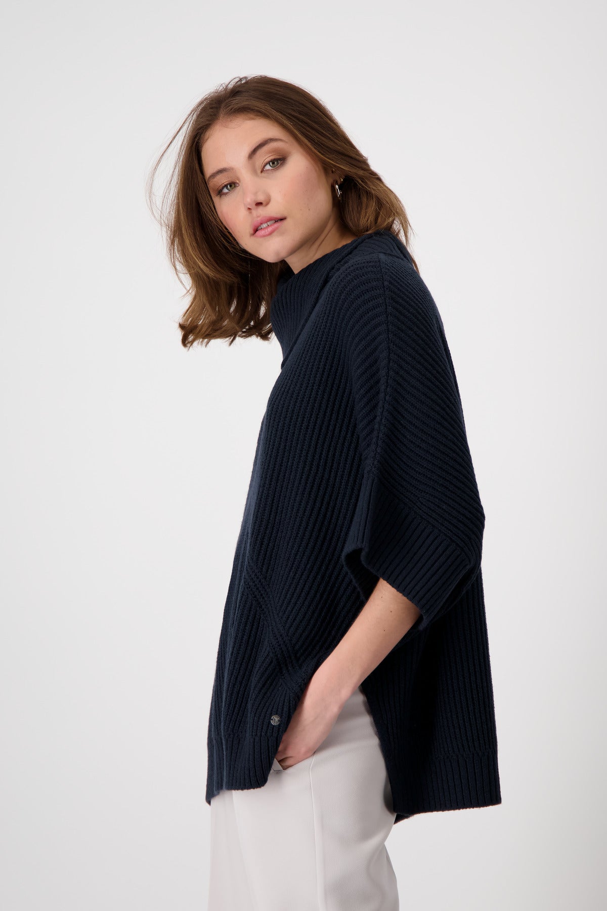 Denim Poncho Pullover - 807926