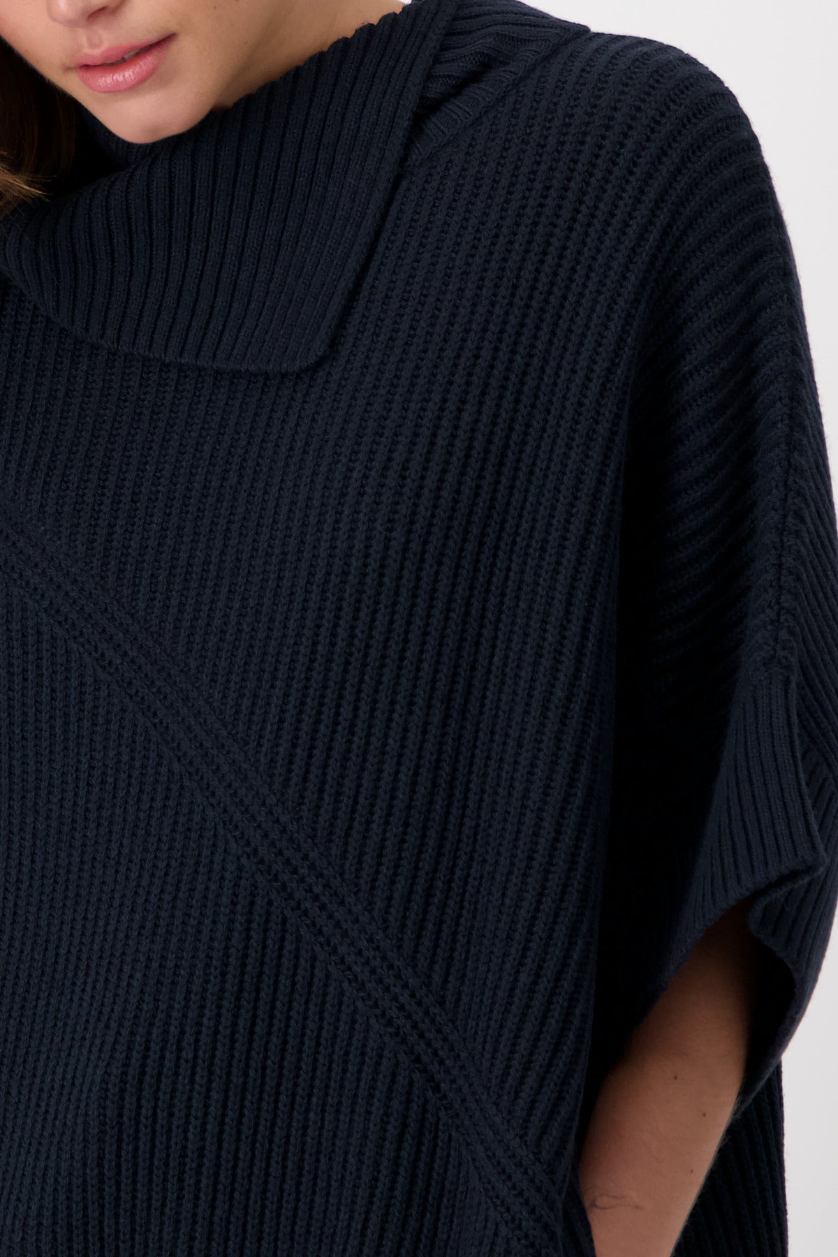 Denim Poncho Pullover - 807926