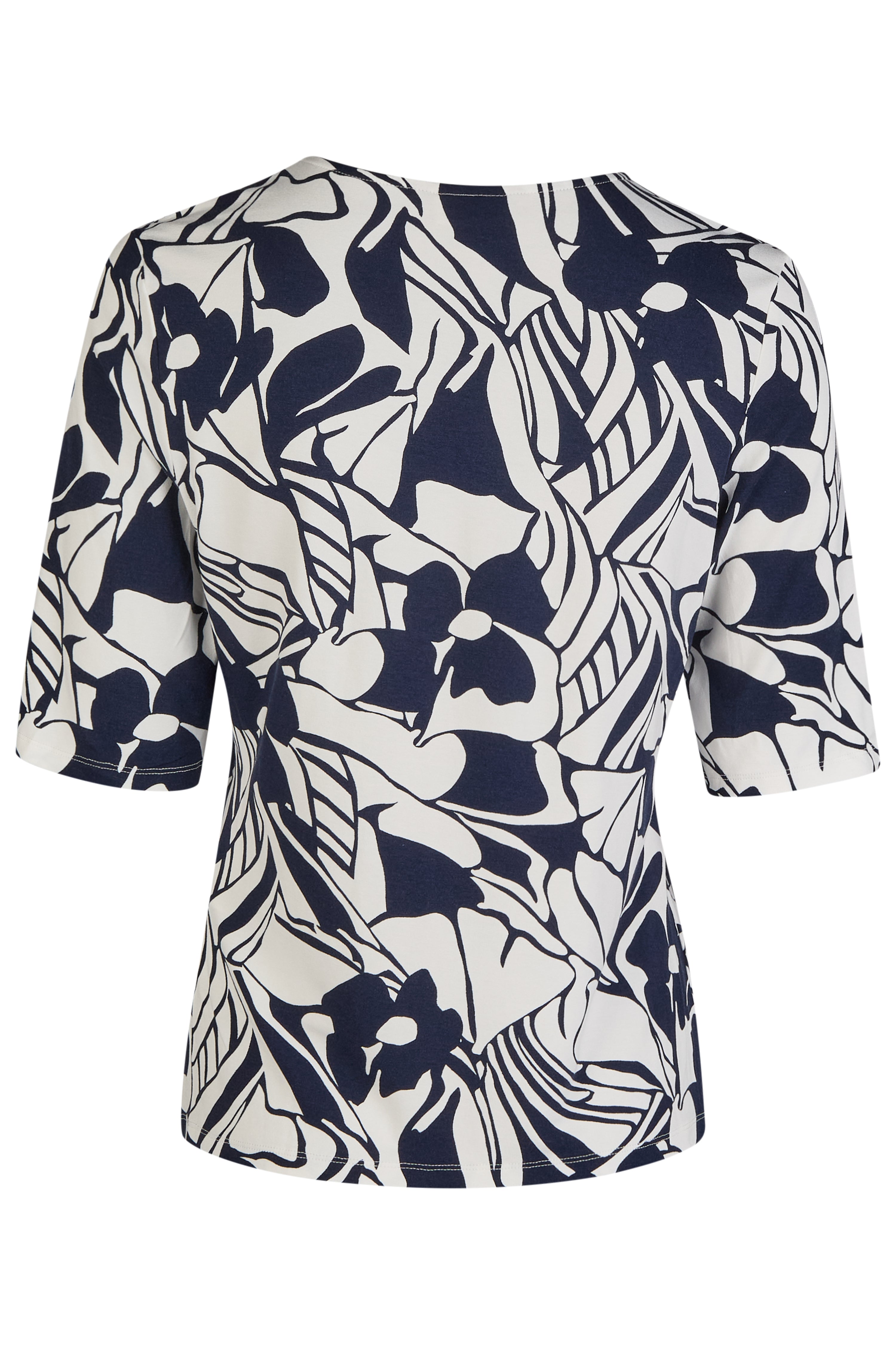 Navy Print T-Shirt - 8201