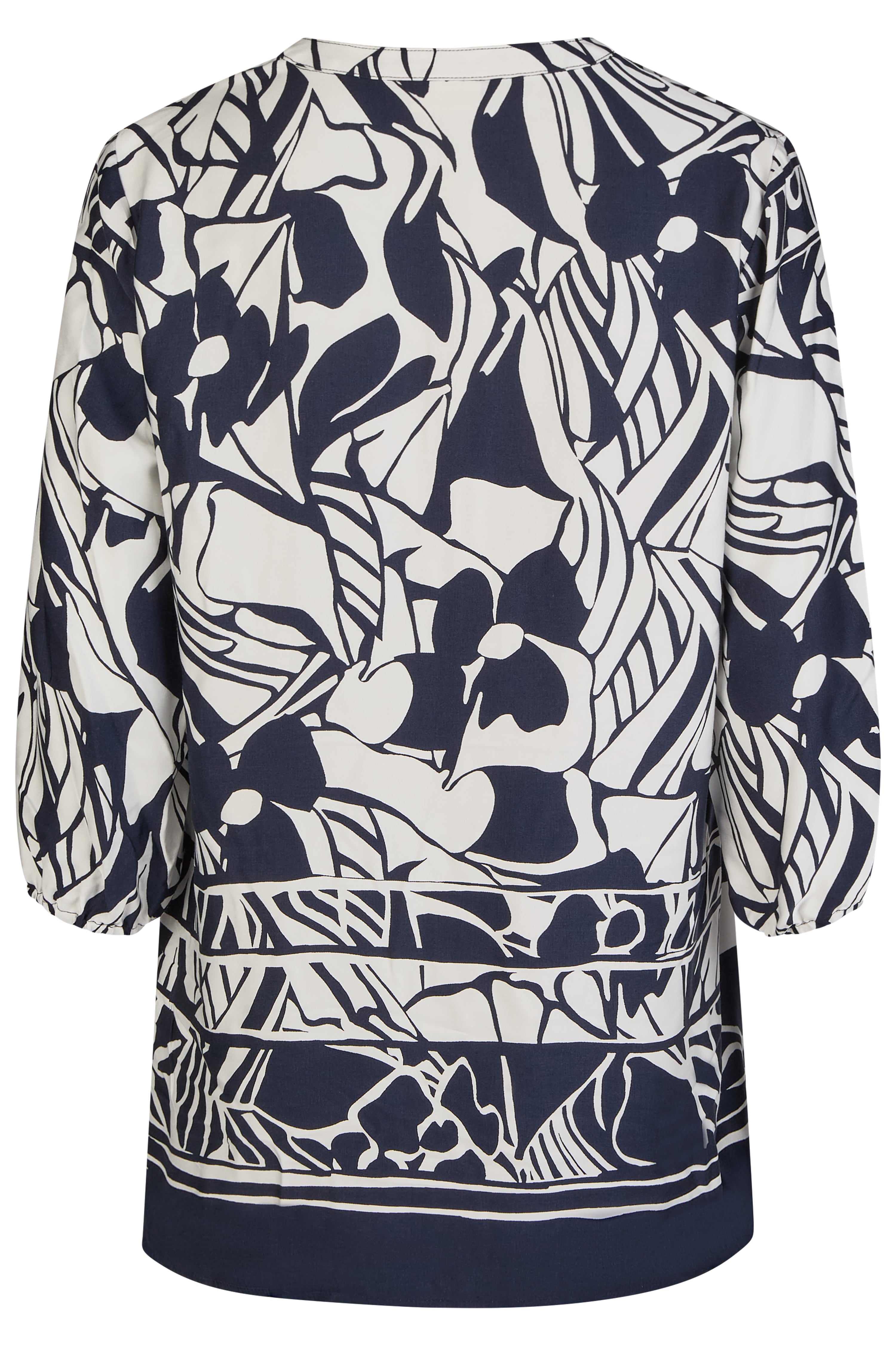 Navy Print Tunic - 8203