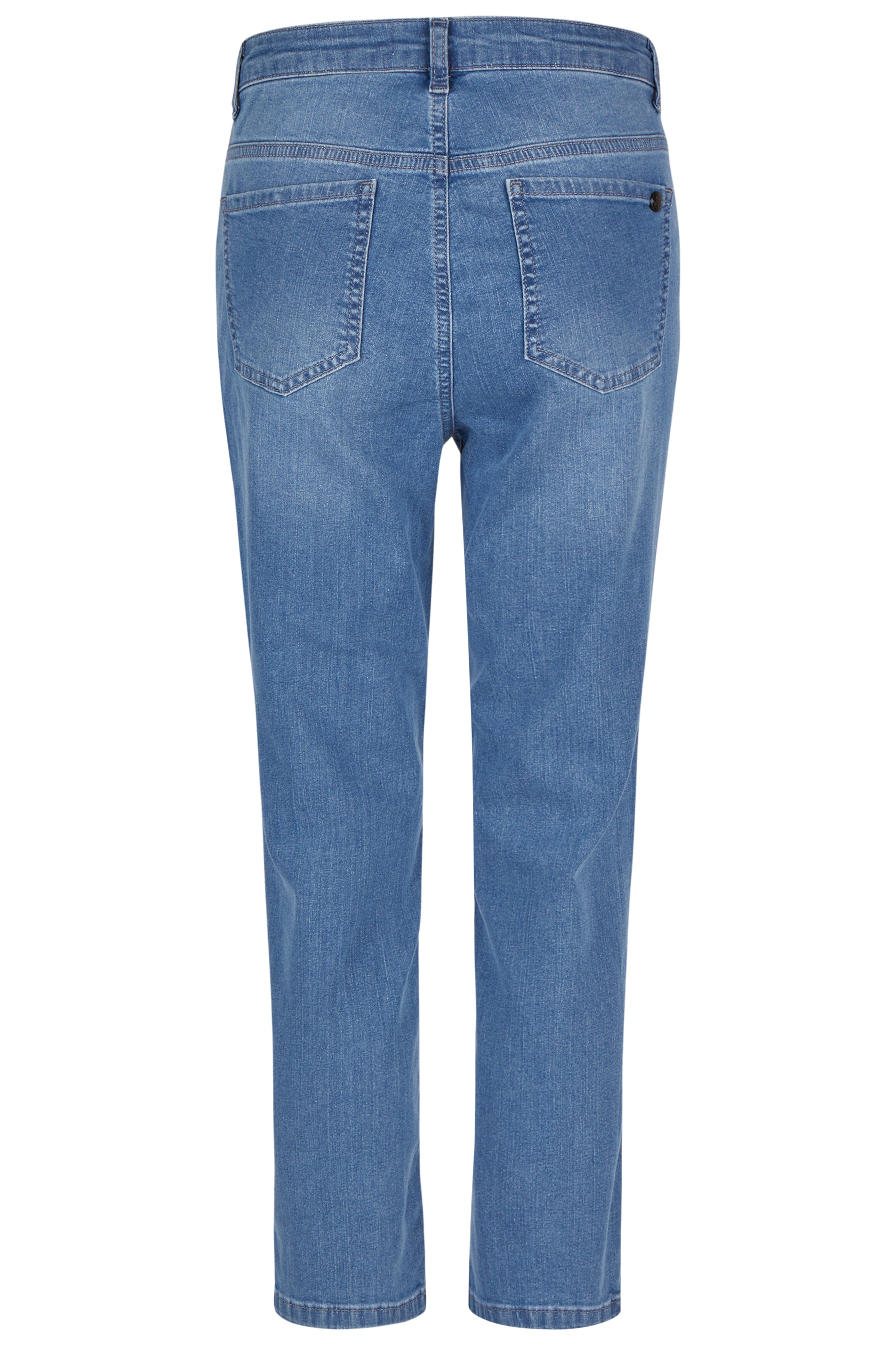 Blue Denim 7/8 Jeans - 8589