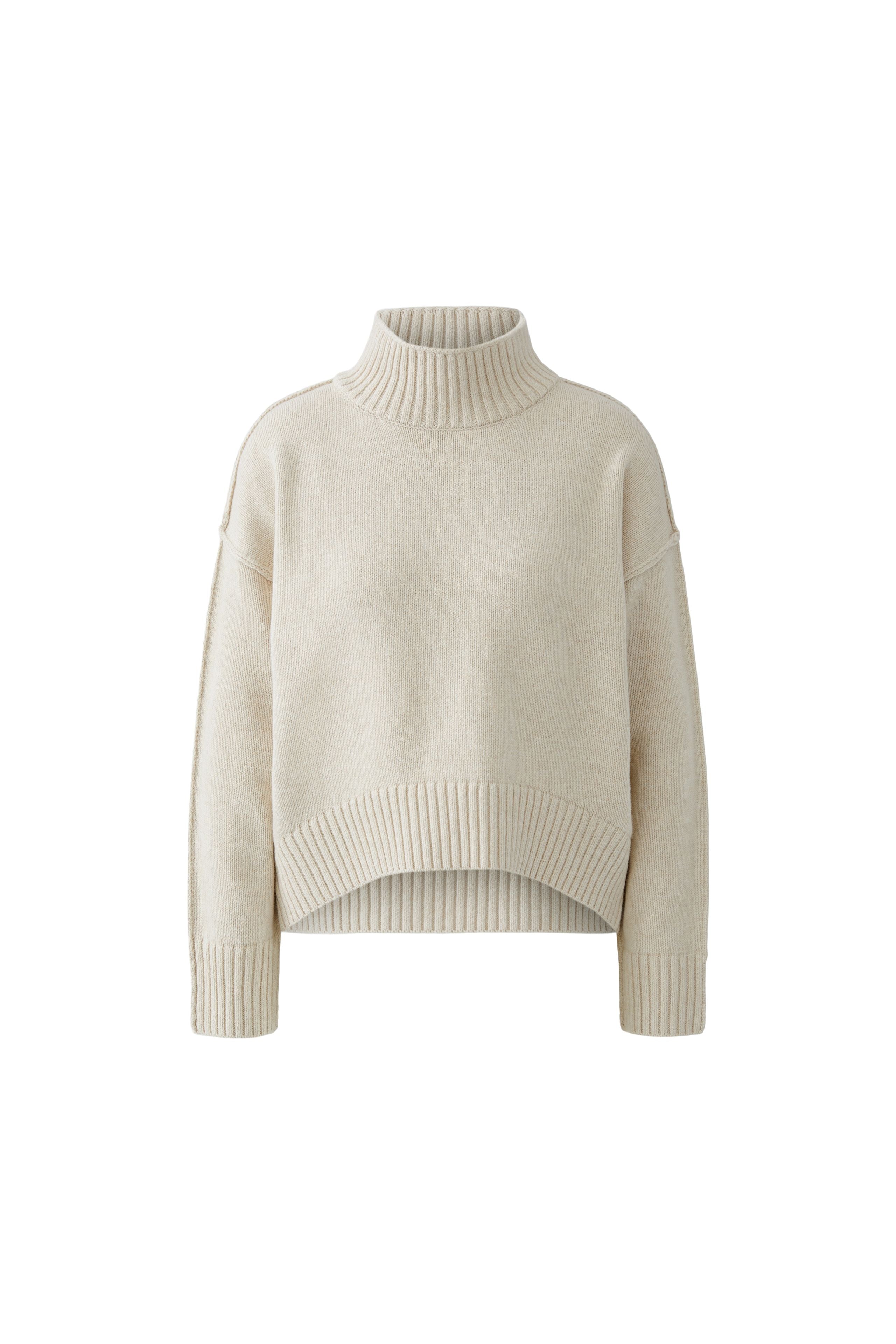 Off White Funnel Neck Jumper - 86084