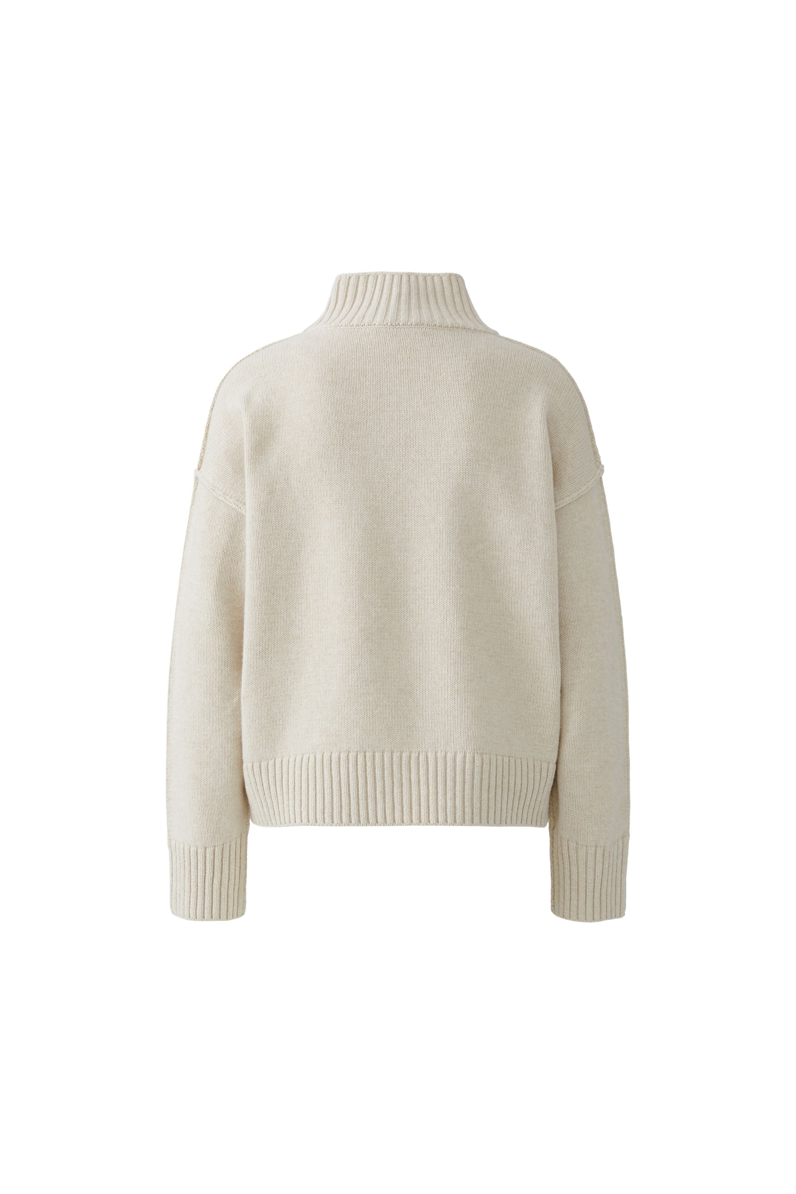 Off White Funnel Neck Jumper - 86084