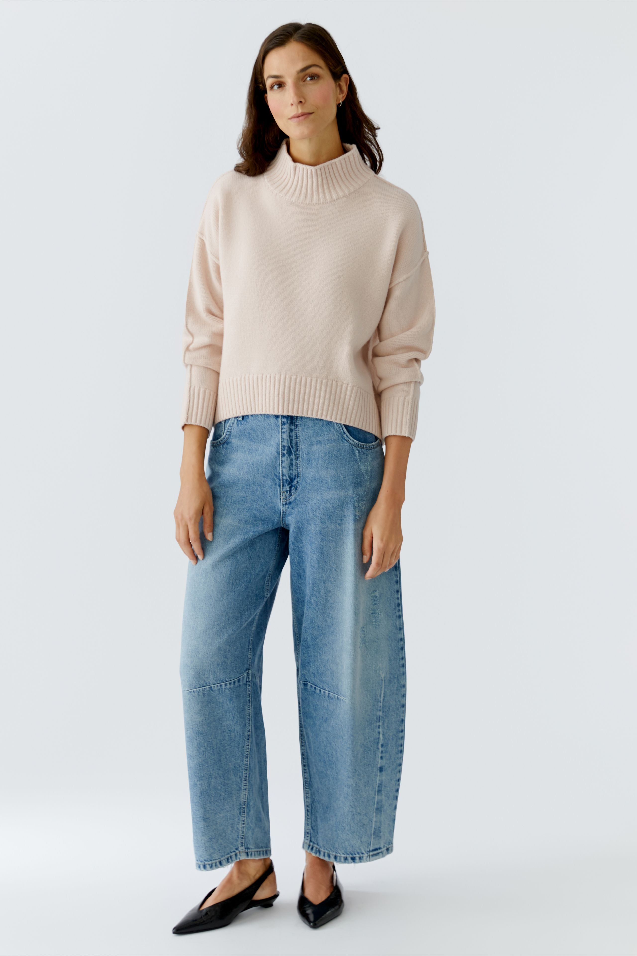 Sepia Rose Funnel Neck Jumper - 86084