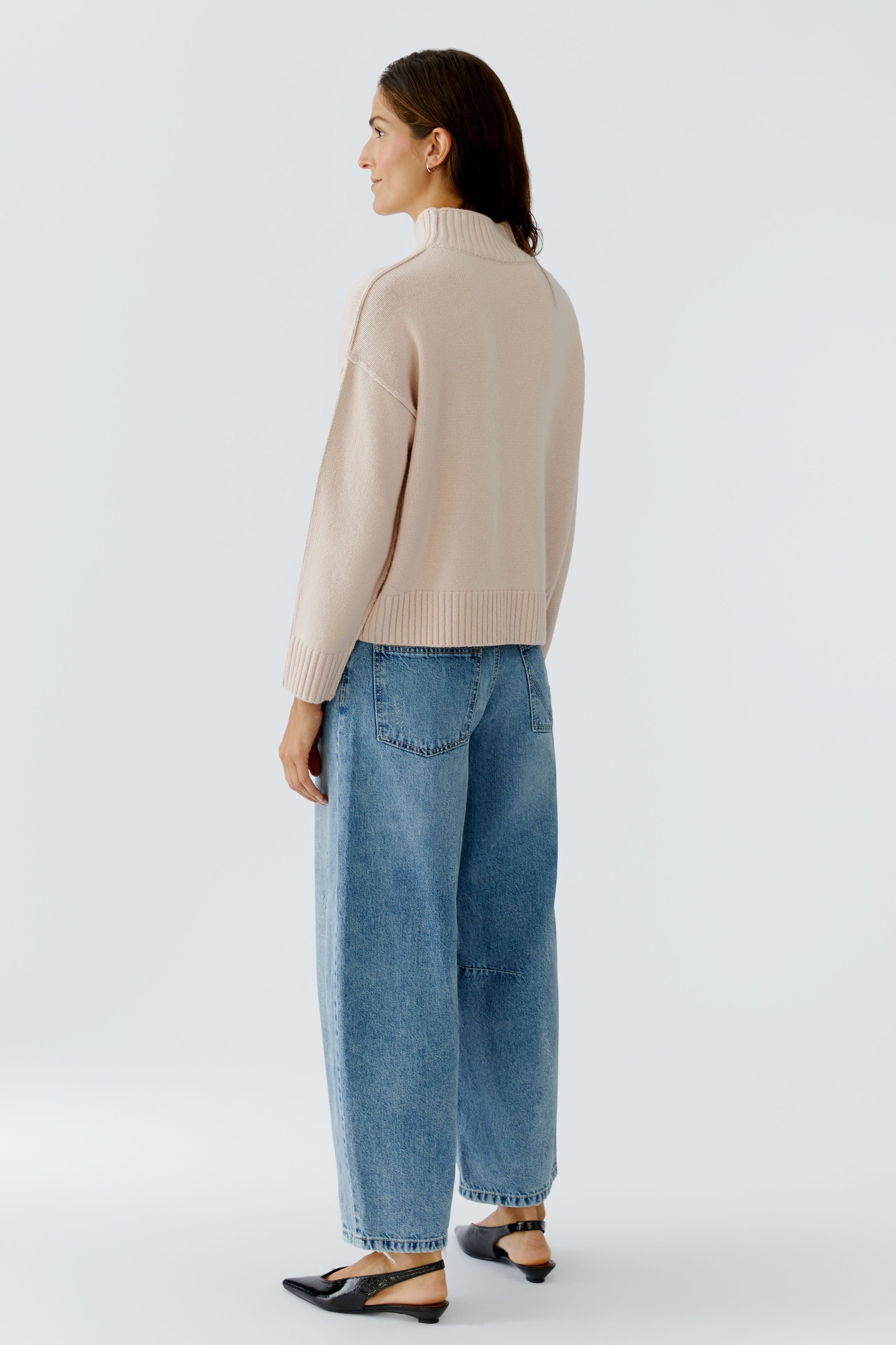 Sepia Rose Funnel Neck Jumper - 86084