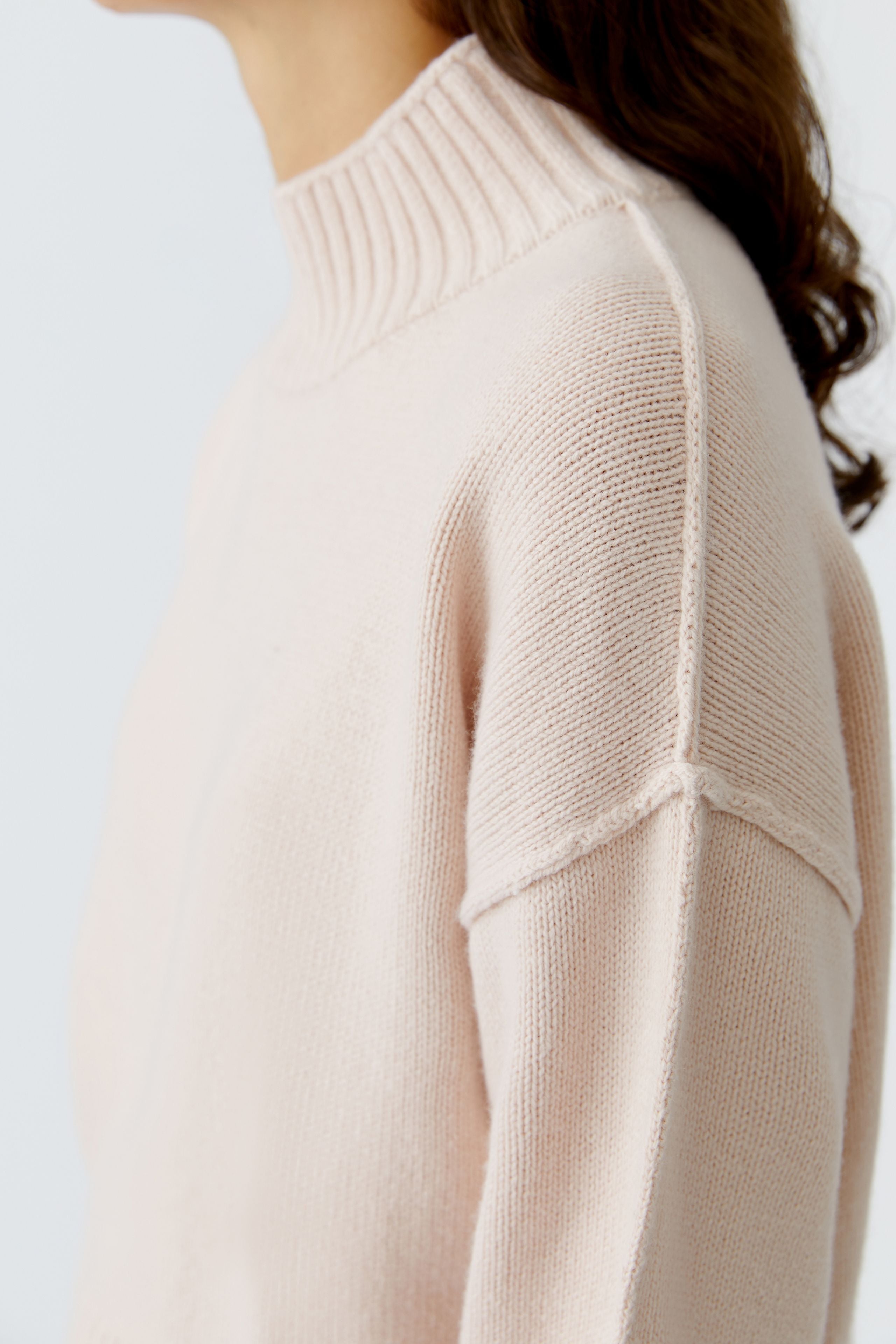Sepia Rose Funnel Neck Jumper - 86084