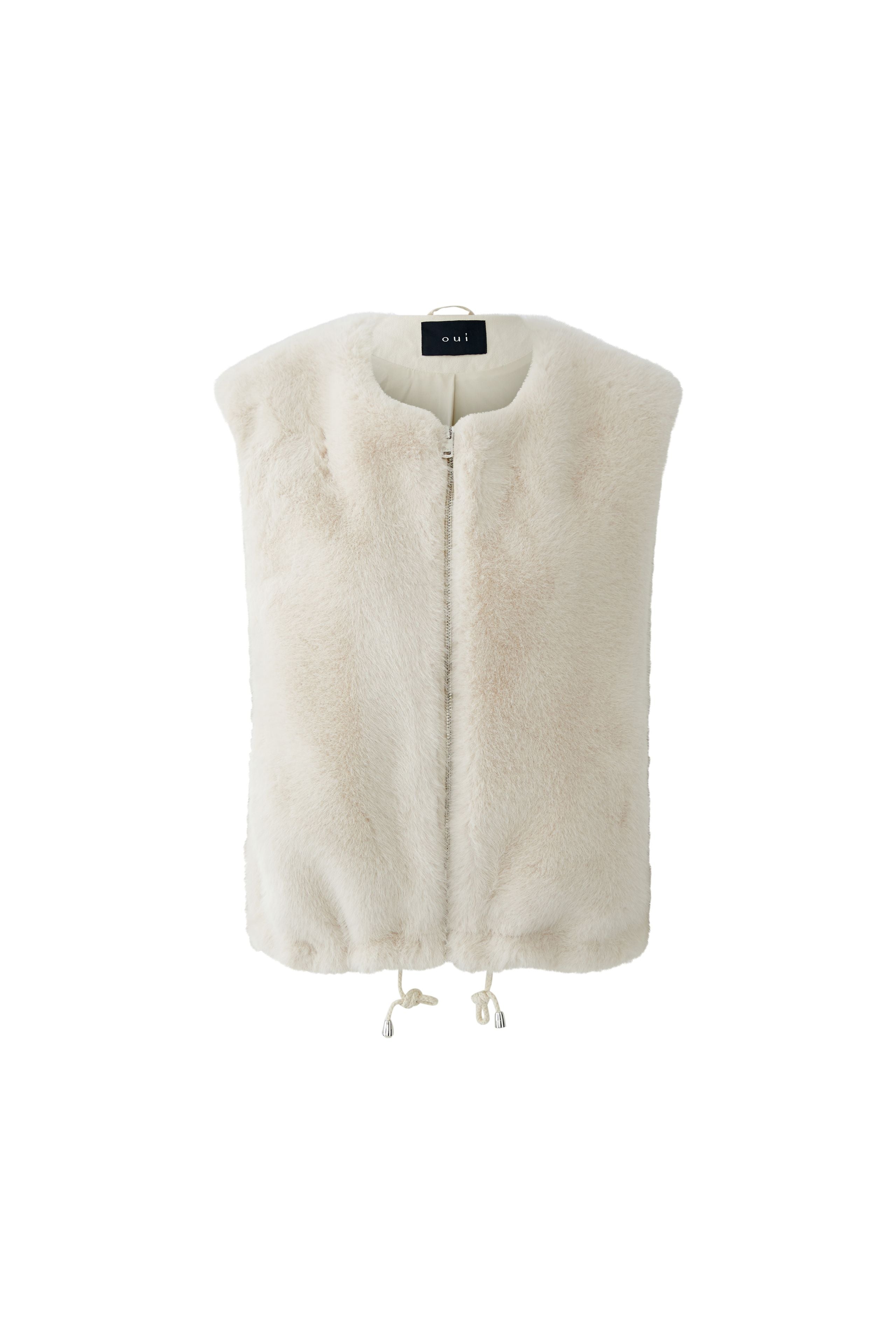 Whitecap Grey Faux Fur Gilet - 86159