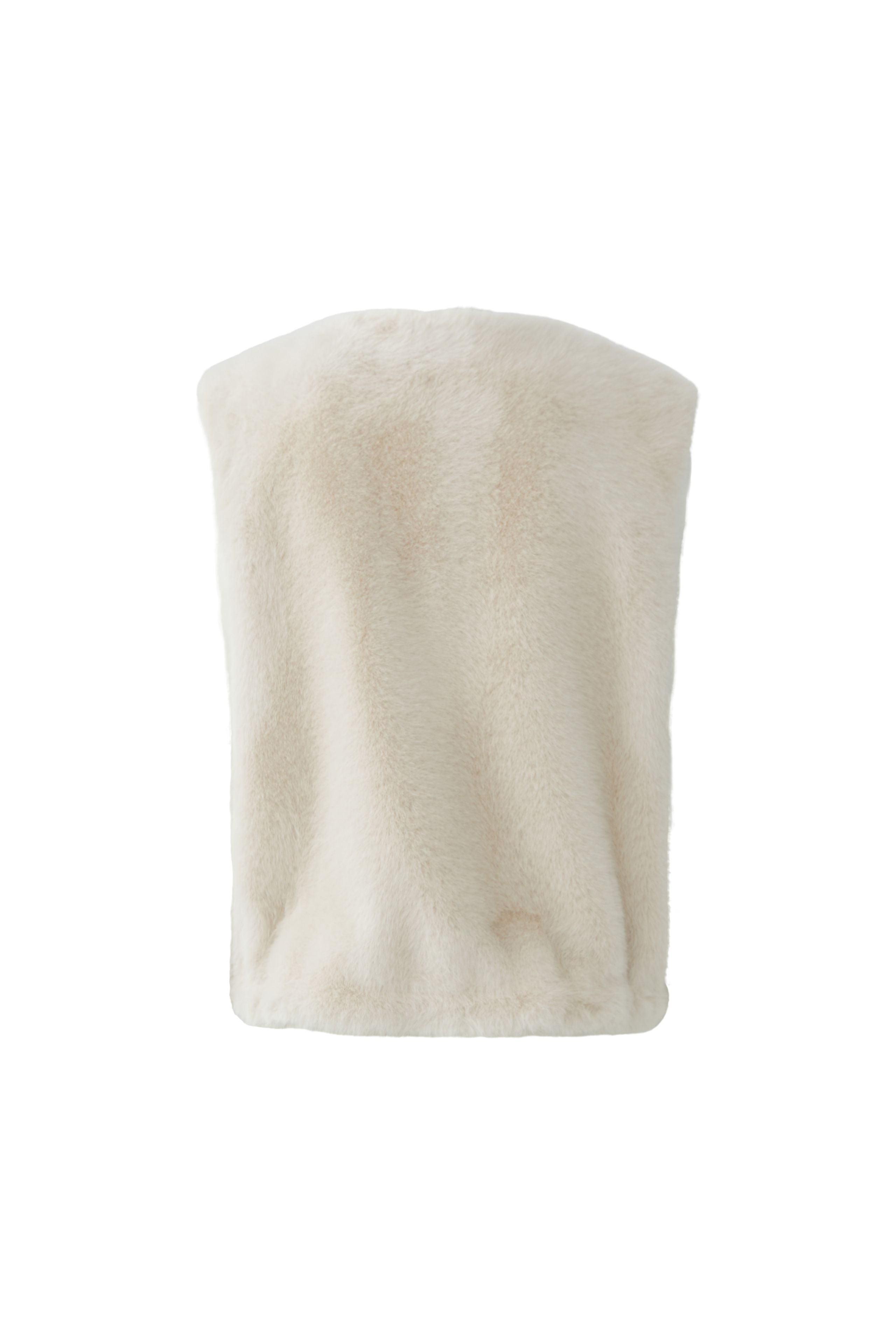 Whitecap Grey Faux Fur Gilet - 86159