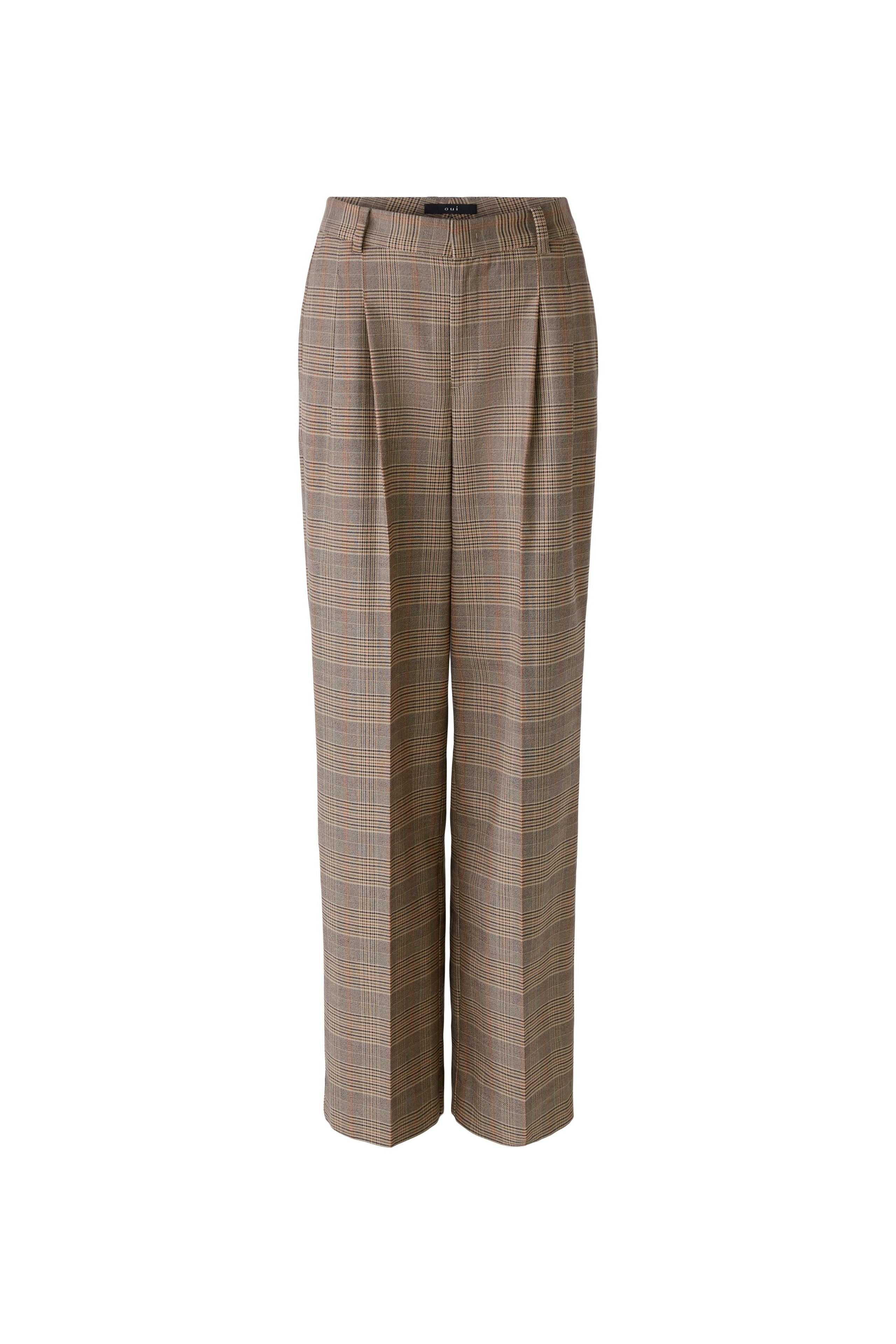 Checked Pleated Trousers 89780